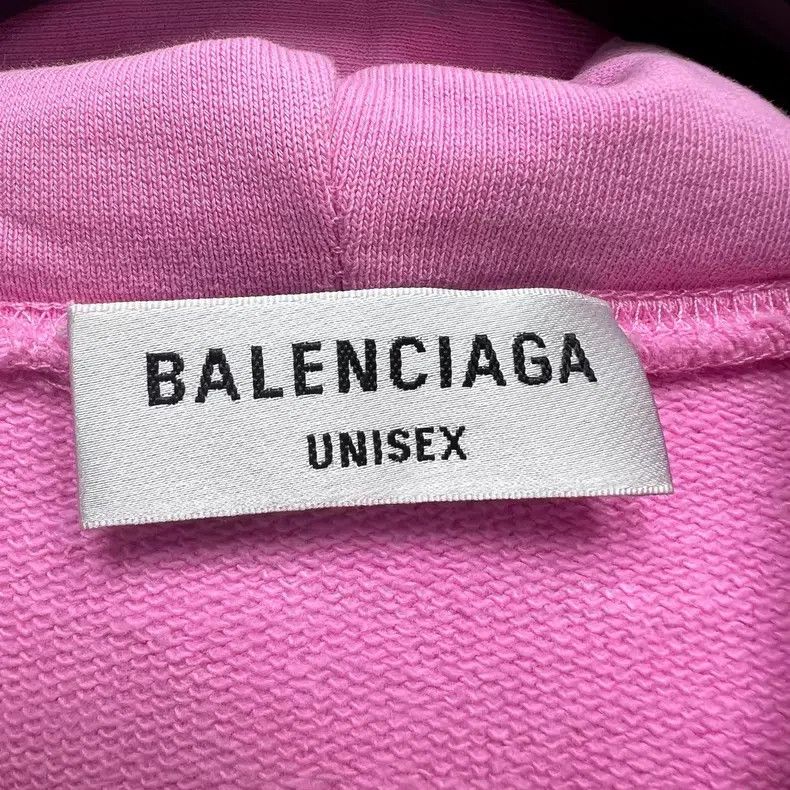 Balenciaga Balenciaga Pink Front and Back Embroidered Sweatshirt Hood Size US M / EU 48-50 / 2 - 3 Thumbnail