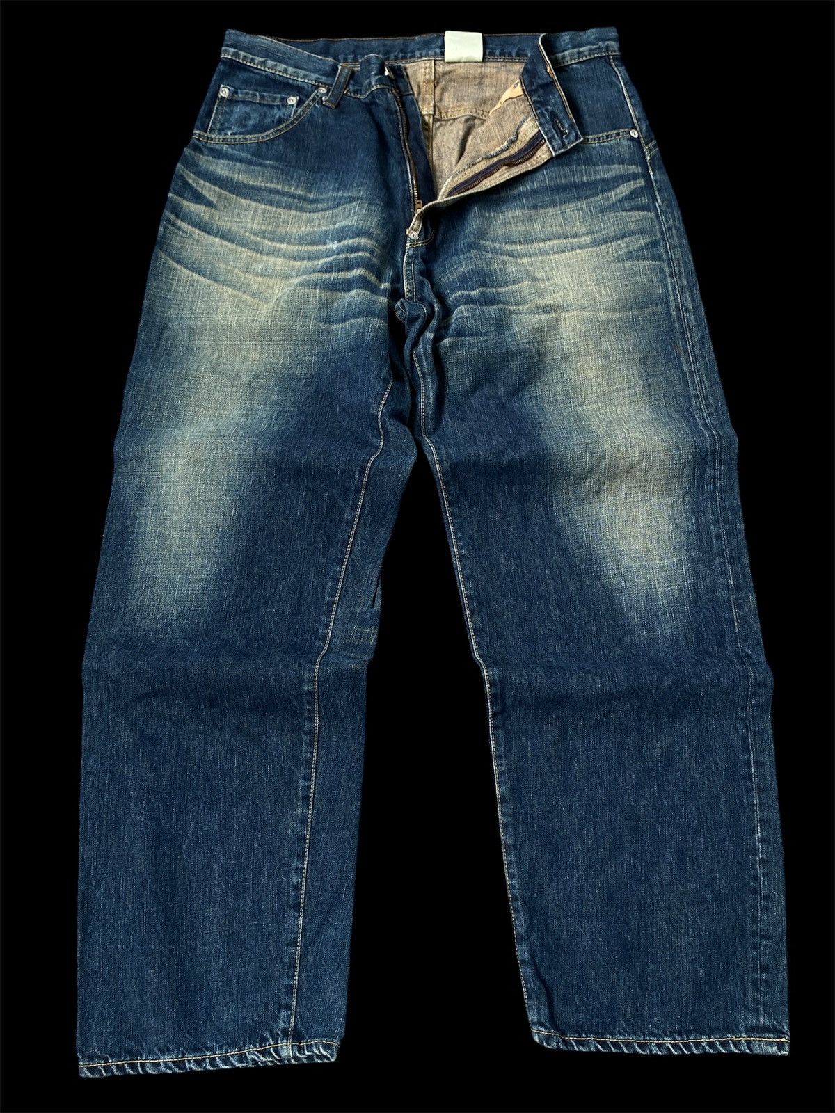 MasterPiece Vintage Masterpiece by Hectic Denim Jeans Size US 33 - 1 Thumbnail