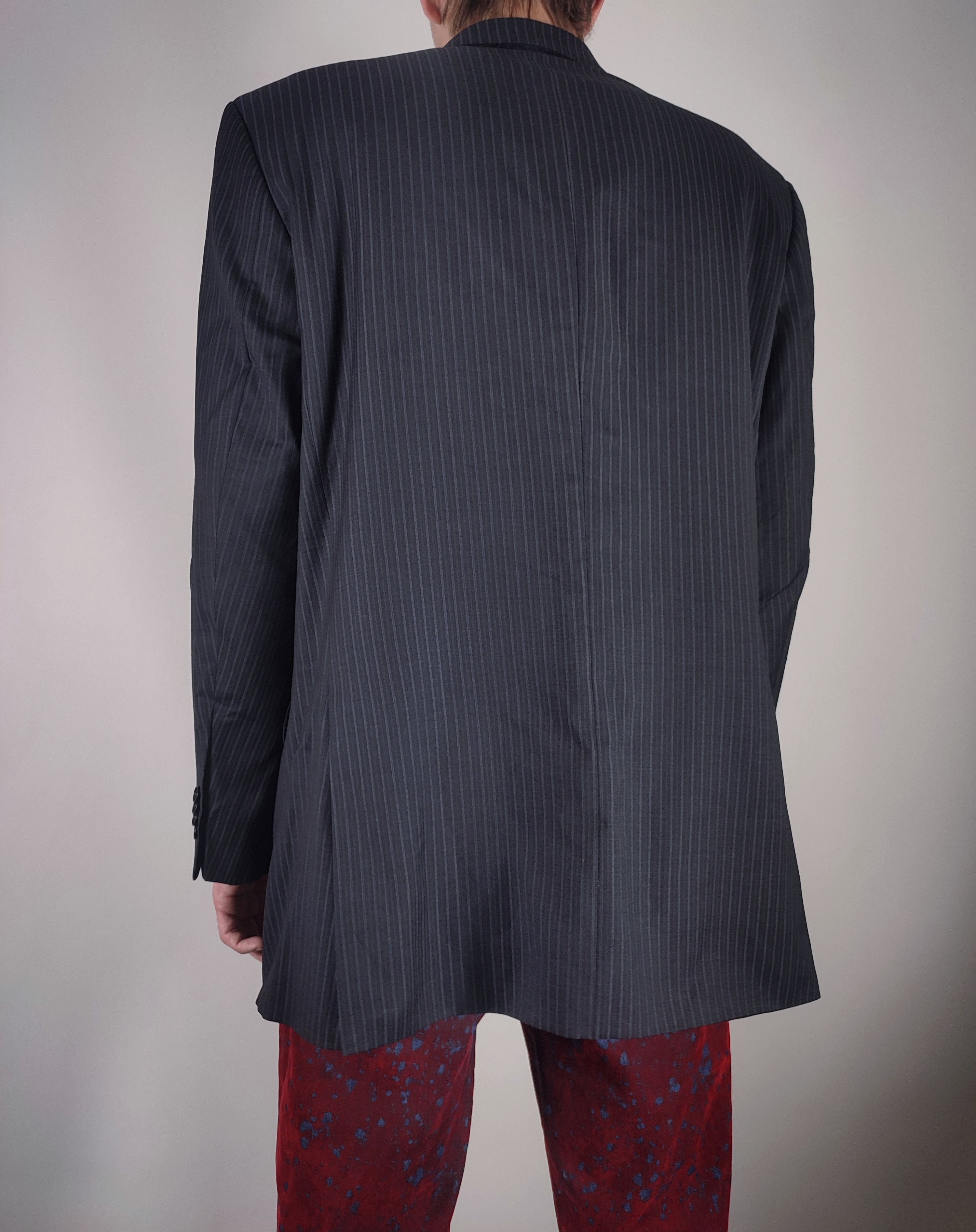 Balmain Vintage Balmain Stripe Long Blazer Size 48R - 4 Thumbnail