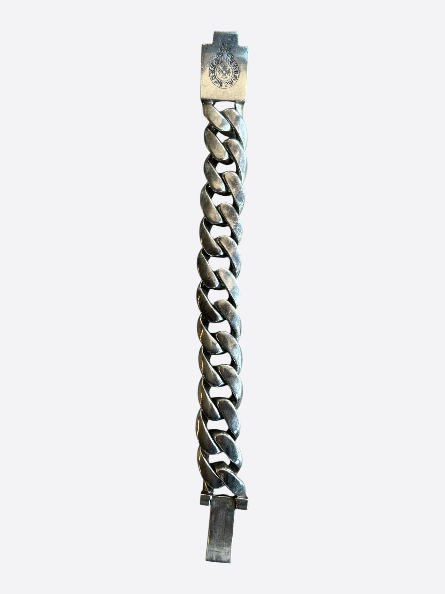Chrome Hearts Chrome Hearts Silver Fleur Cuban Bracelet Size ONE SIZE - 3 Thumbnail