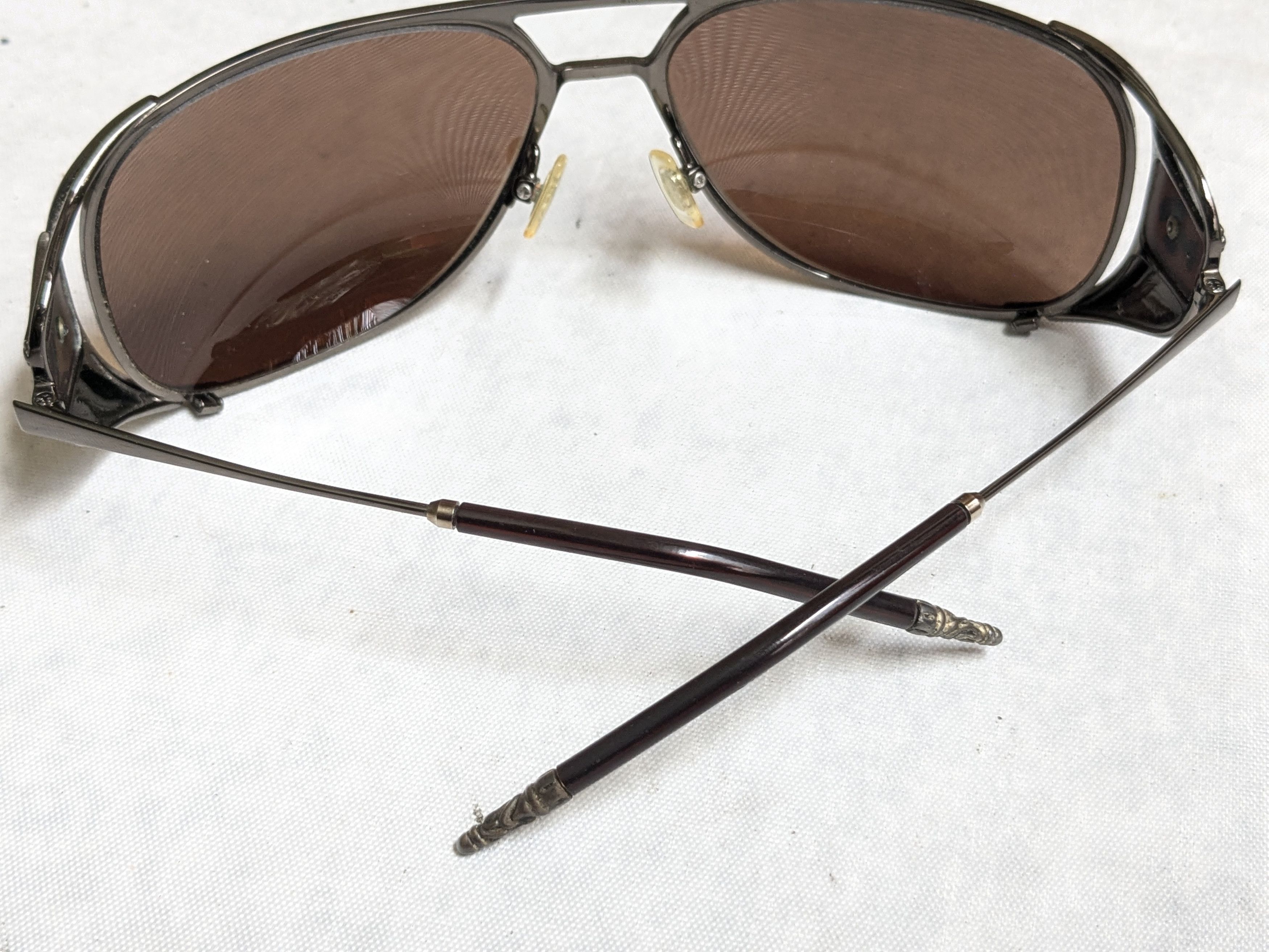 Chrome Hearts Chrome Hearts Sunglasses Jones Brown Aviator Cross Size ONE SIZE - 11 Thumbnail