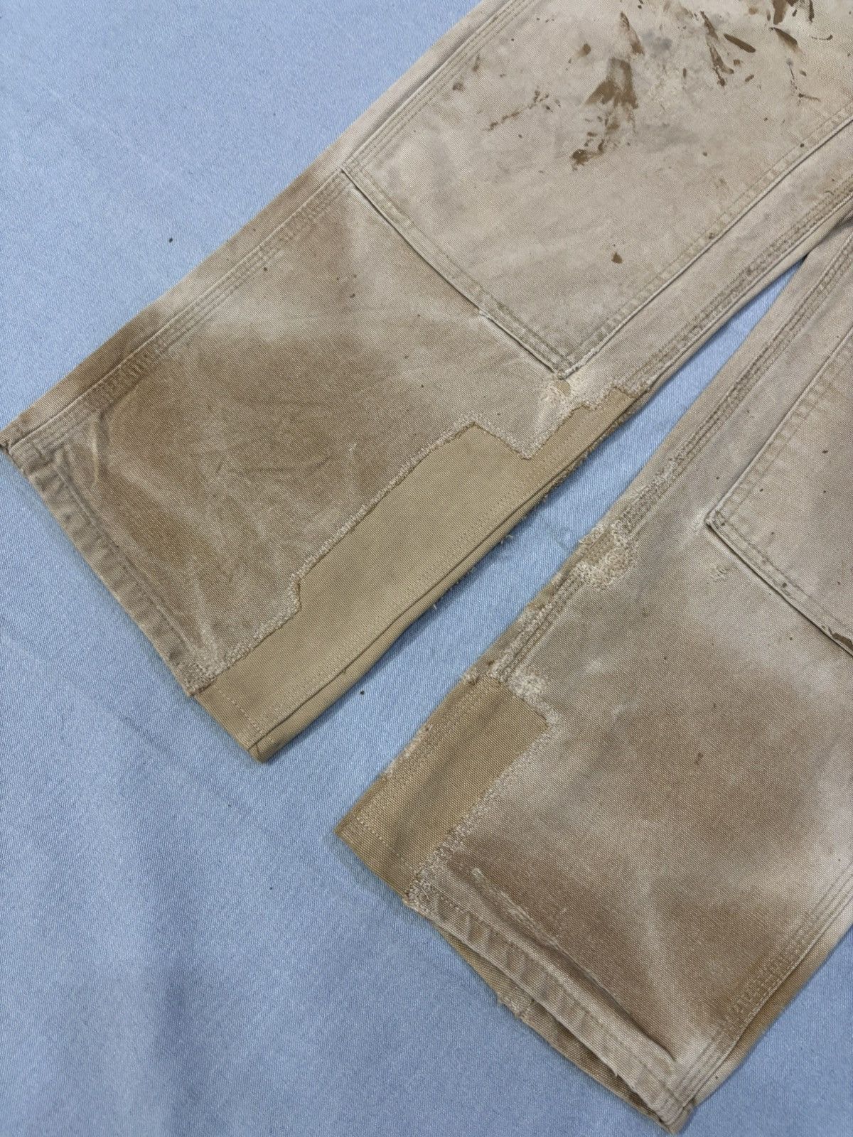 Carhartt Sunfade Carhartt B01 BRN Double knee denim Size US 32 / EU 48 - 4 Thumbnail