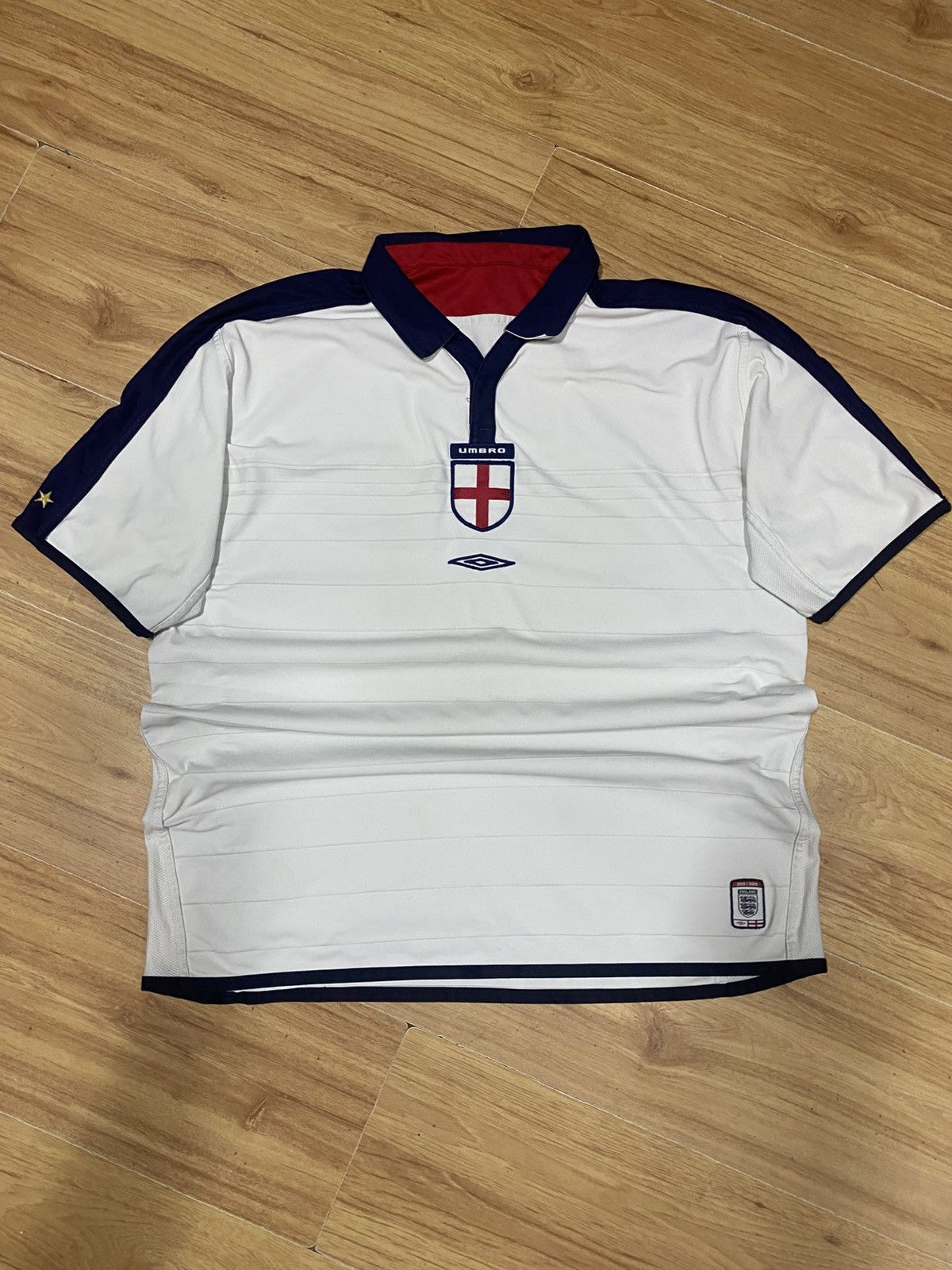 Umbro × Vintage 2 in 1 England Umbro National Home Football Jersey 2003/2005 Size US XL / EU 56 / 4 - 3 Thumbnail