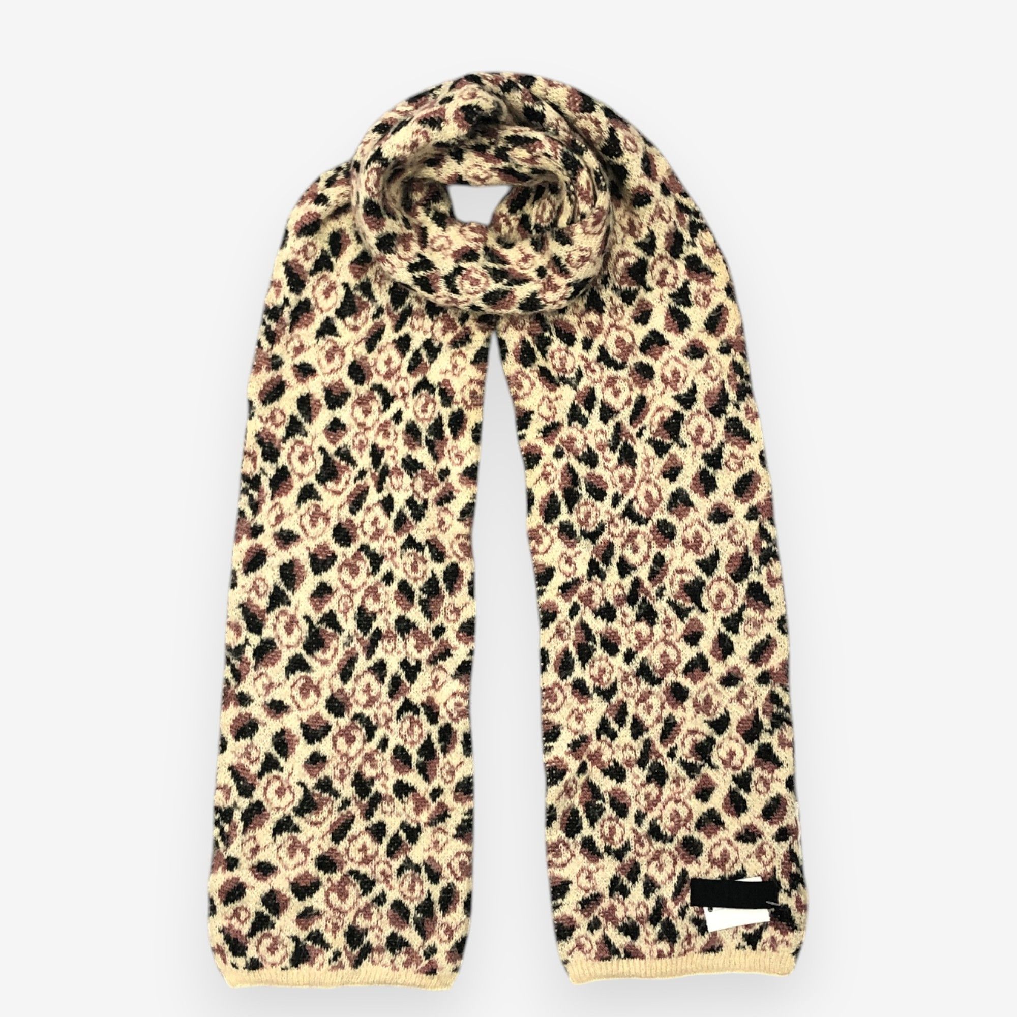 Anna Sui Vintage Anna Sui Scarf Muffler Wool Floral Winter Scarves Size ONE SIZE - 1 Thumbnail