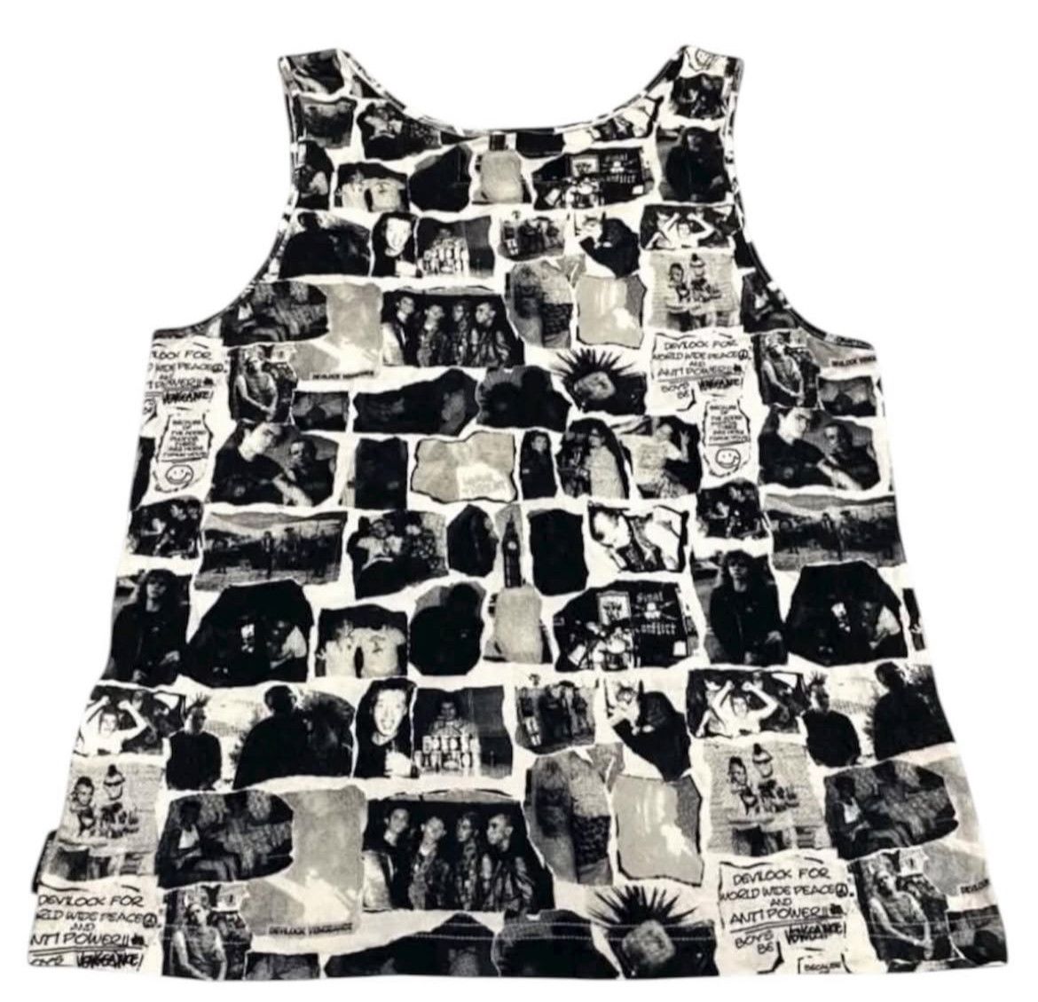 Japanese Brand 2000s Devilock Vegeance Printed Tank Top y2k Lgb Size US S / EU 44-46 / 1 - 2 Thumbnail