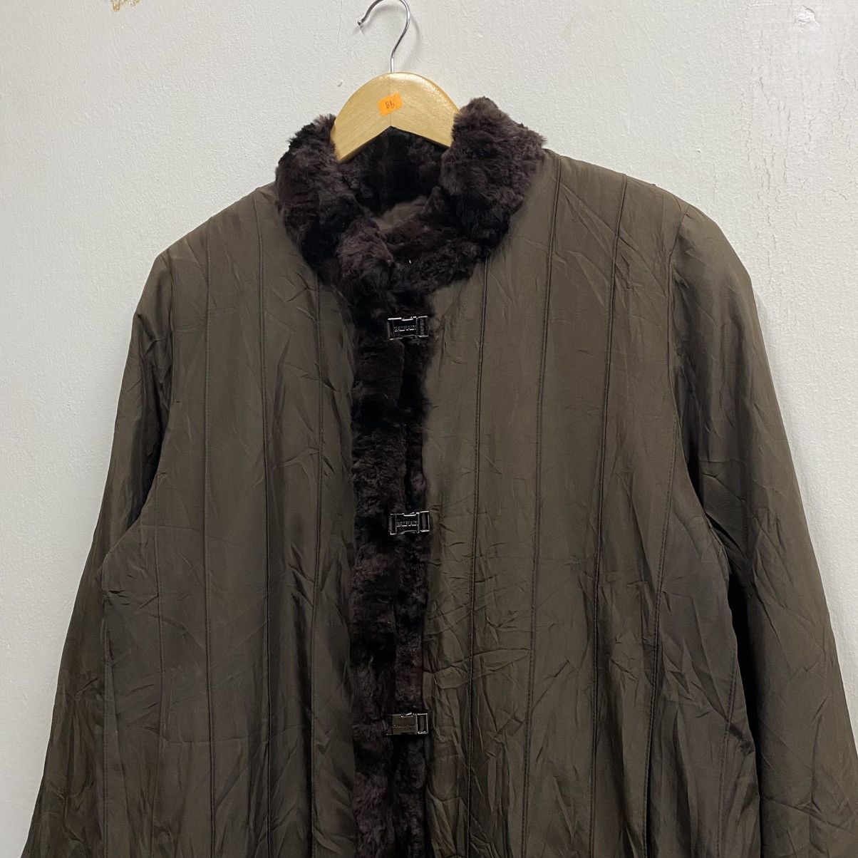 Balmain Balmain Paris brown reversible Faux Fur trimmed Coat Size US L / EU 52-54 / 3 - 6 Thumbnail