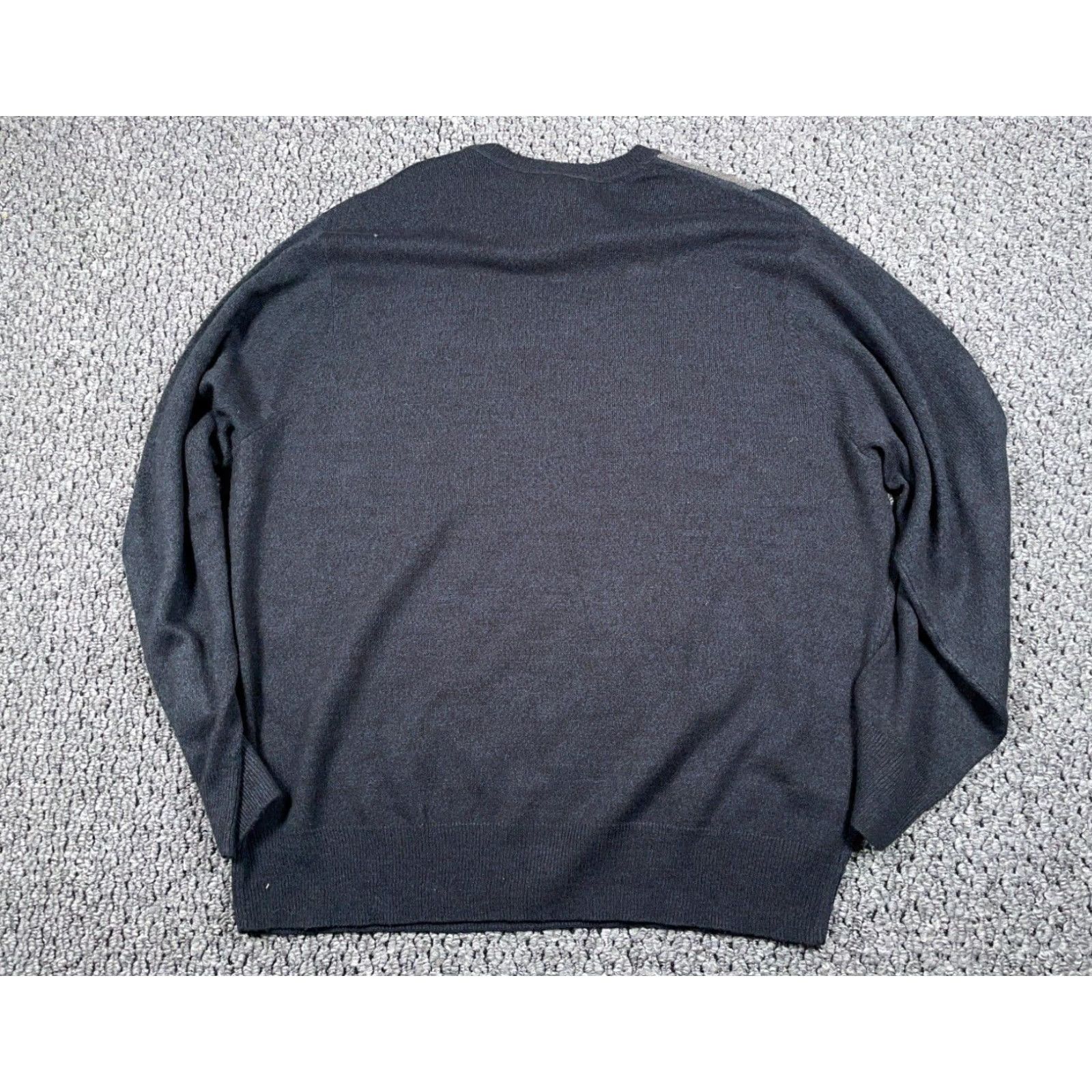 Dockers DOCKERS Argyle Sweater Adult 2XL Dark Gray Lightweight Knit Crew Neck Mens Size US XXL / EU 58 / 5 - 2 Thumbnail