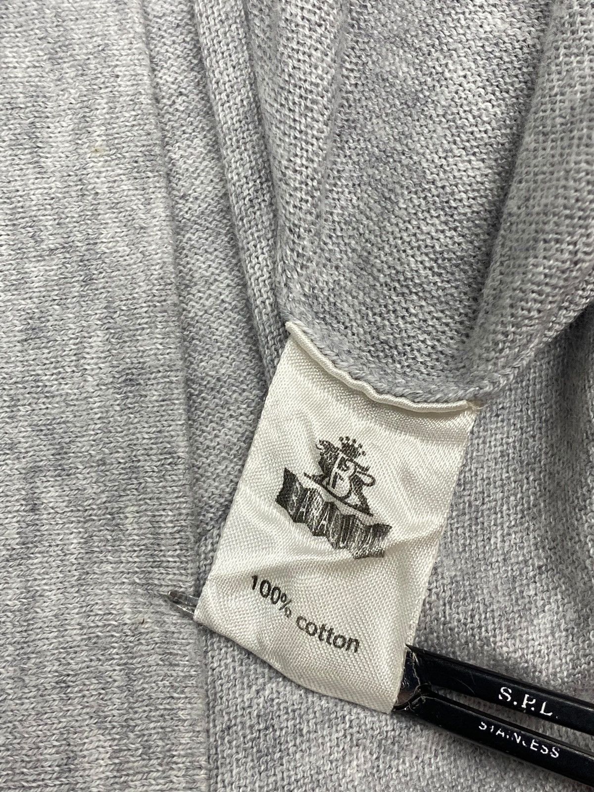 Baracuta Vintage Baracuta Knit Polo T-shirt Grey Blue Sripes Size US M / EU 48-50 / 2 - 10 Thumbnail