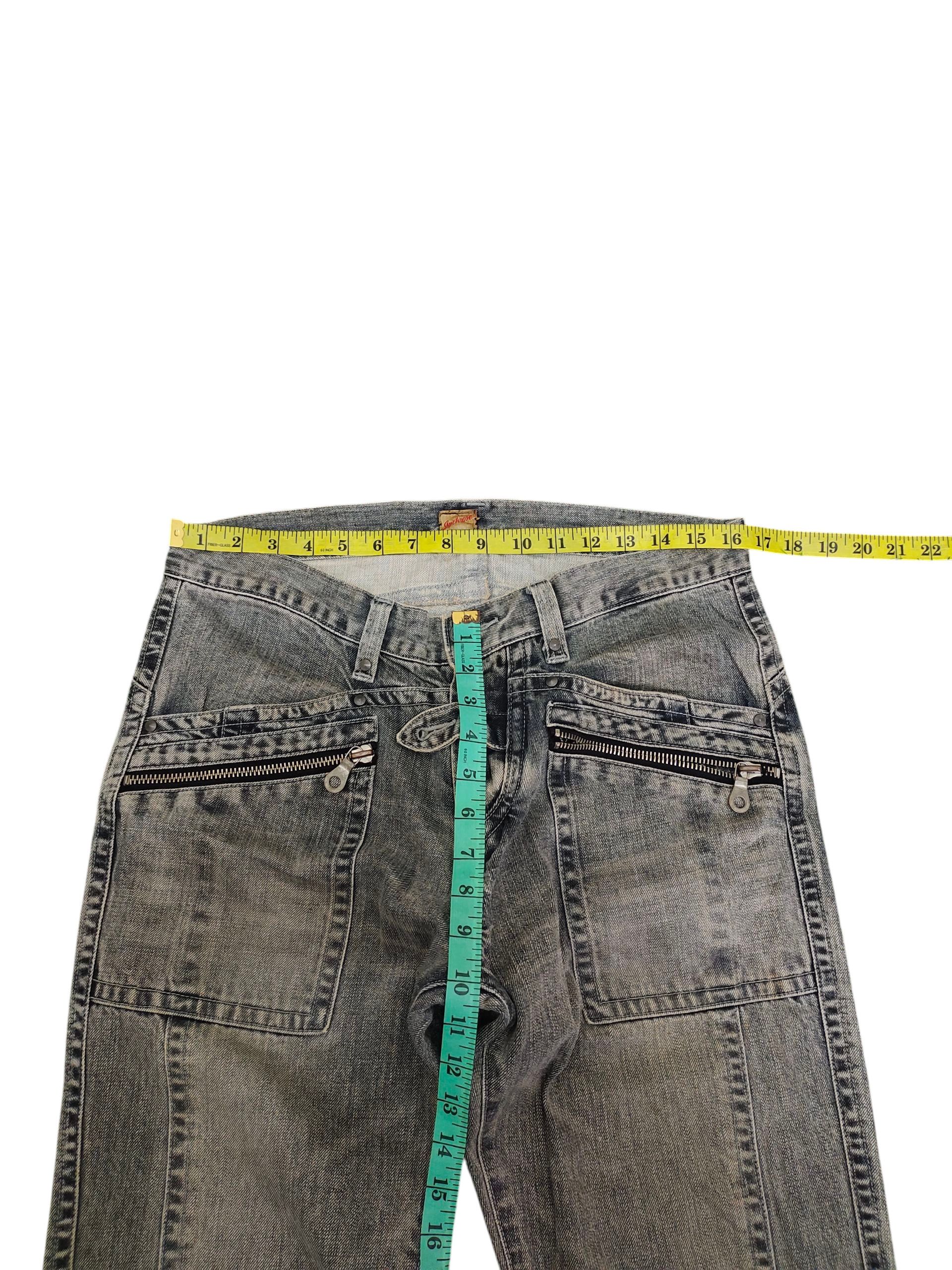 JACKROSE Japanese Brand Jackrose Multi Zipper Pocket Denim Jeans Size US 33 - 14 Thumbnail