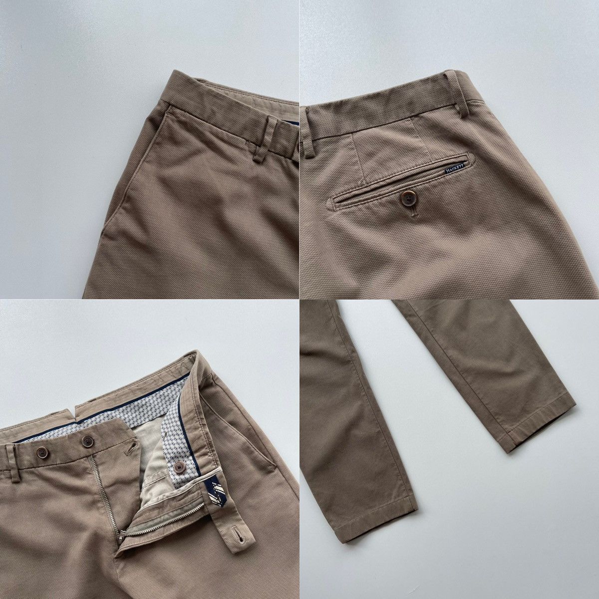 Hackett Hackett London Kensington Garment Dyed Texture Slim Chino Size US 33 - 4 Thumbnail