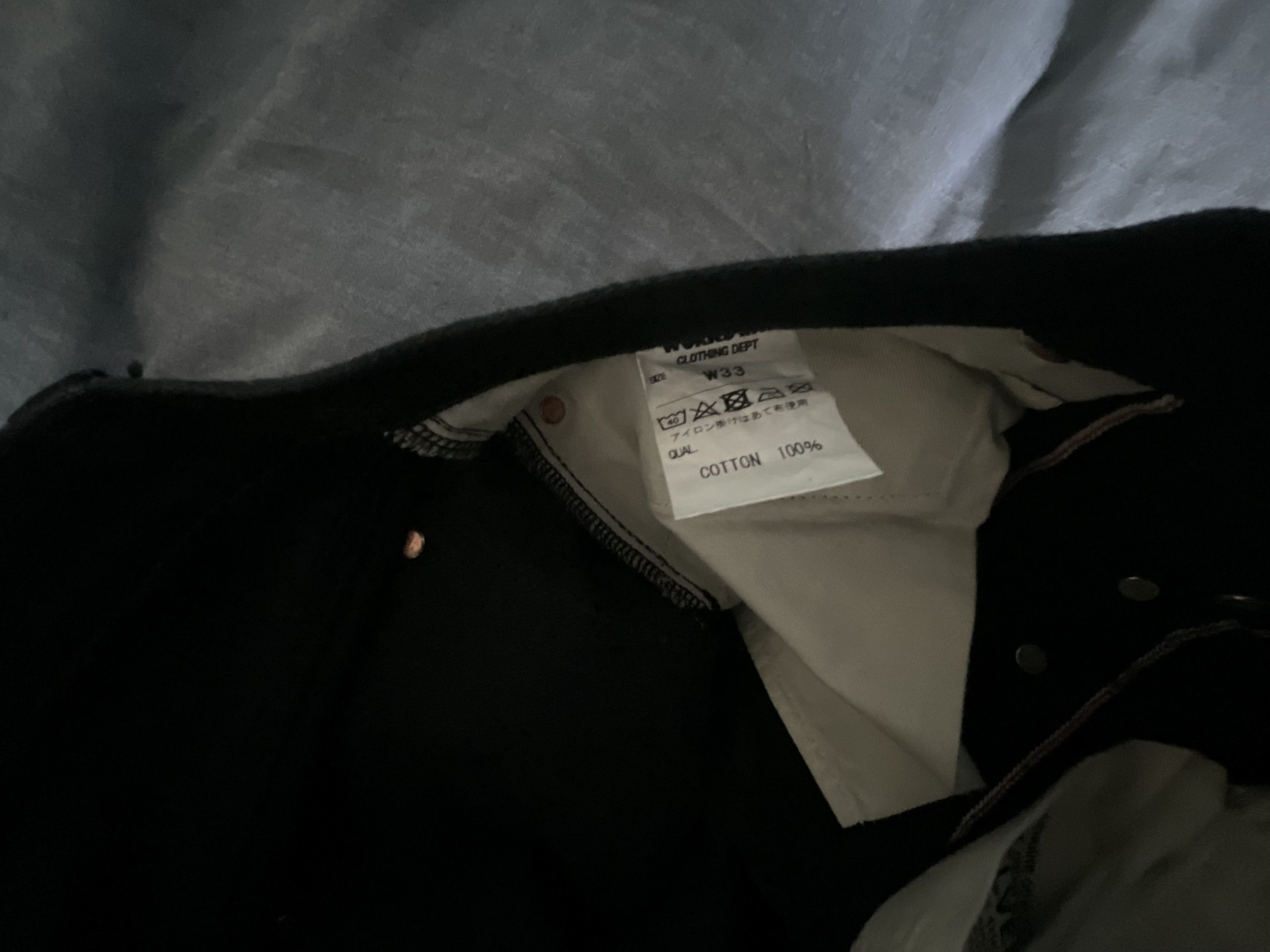 Iron Heart Iron Heart 14oz Selvedge Jeans IH 555S 142 bbBlack/Black Size US 33 - 7 Thumbnail