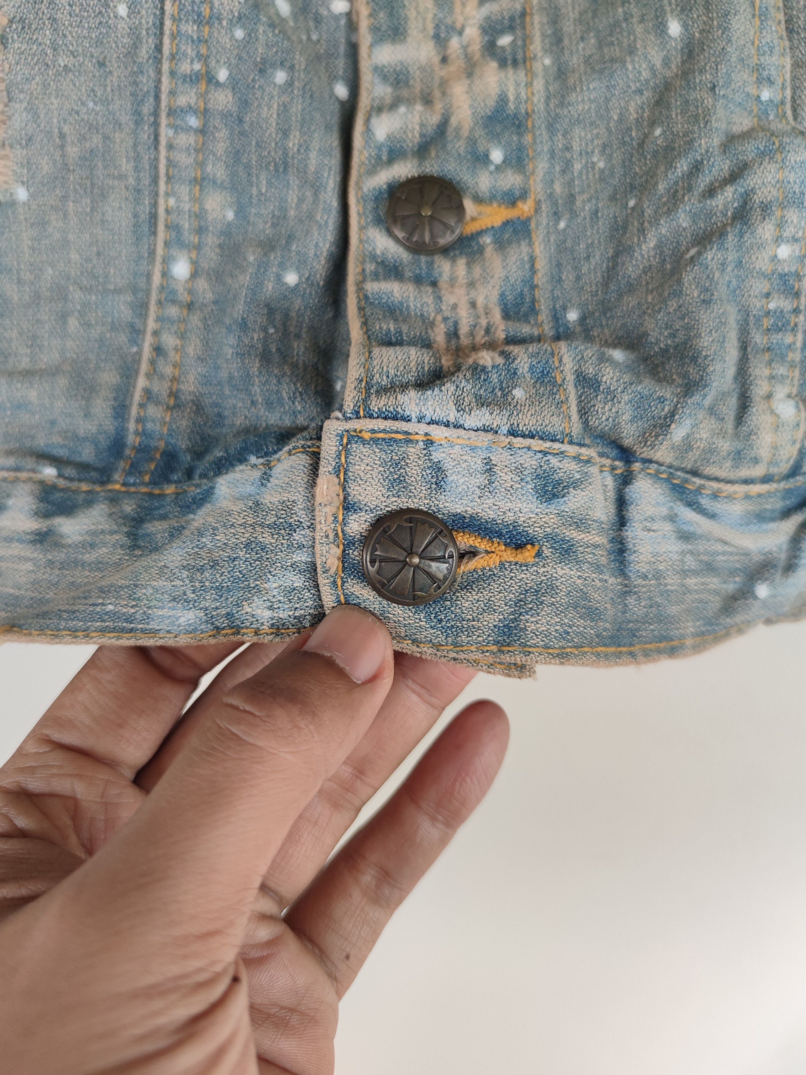 If Six Was Nine Clonedevgru Distressed Design Denim Vest Size US L / EU 52-54 / 3 - 5 Thumbnail