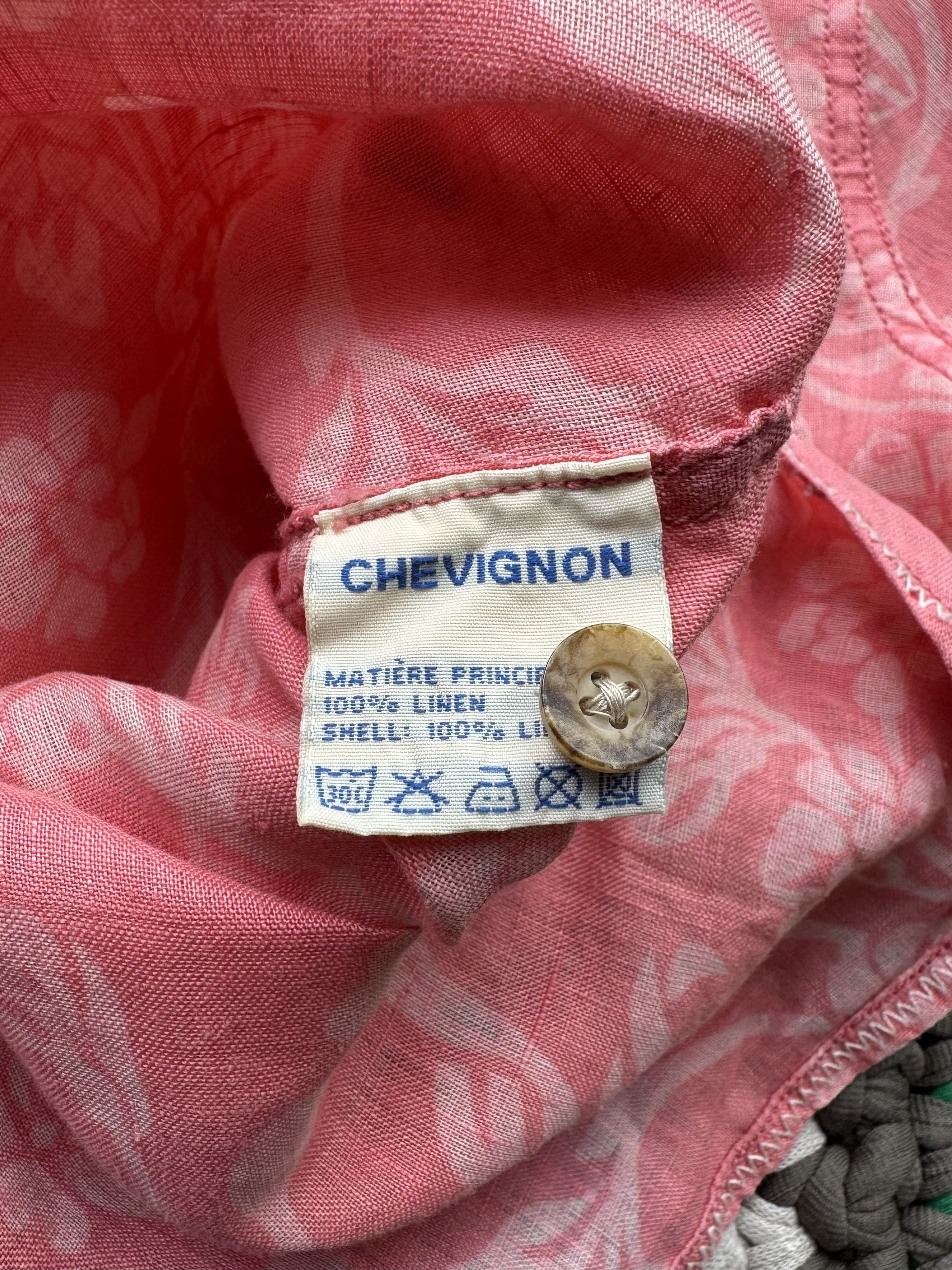 Chevignon Chevignon Vintage Linen Shirt (D10) Size US XL / EU 56 / 4 - 7 Thumbnail