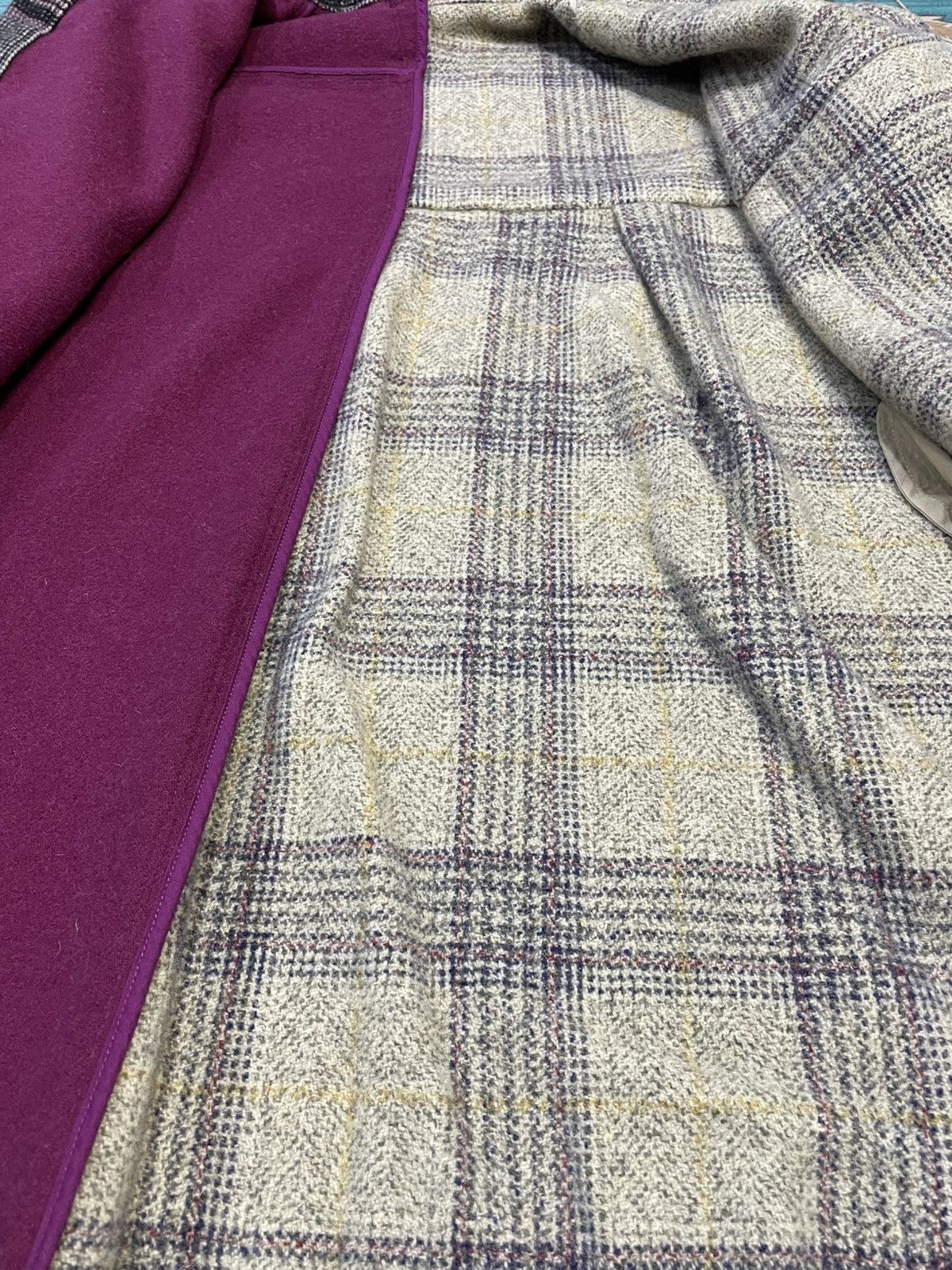 Japanese Brand Japanese Brand JNBY Oversized Spliced ​​Plaid Wool Jacket Size US XL / EU 56 / 4 - 8 Thumbnail