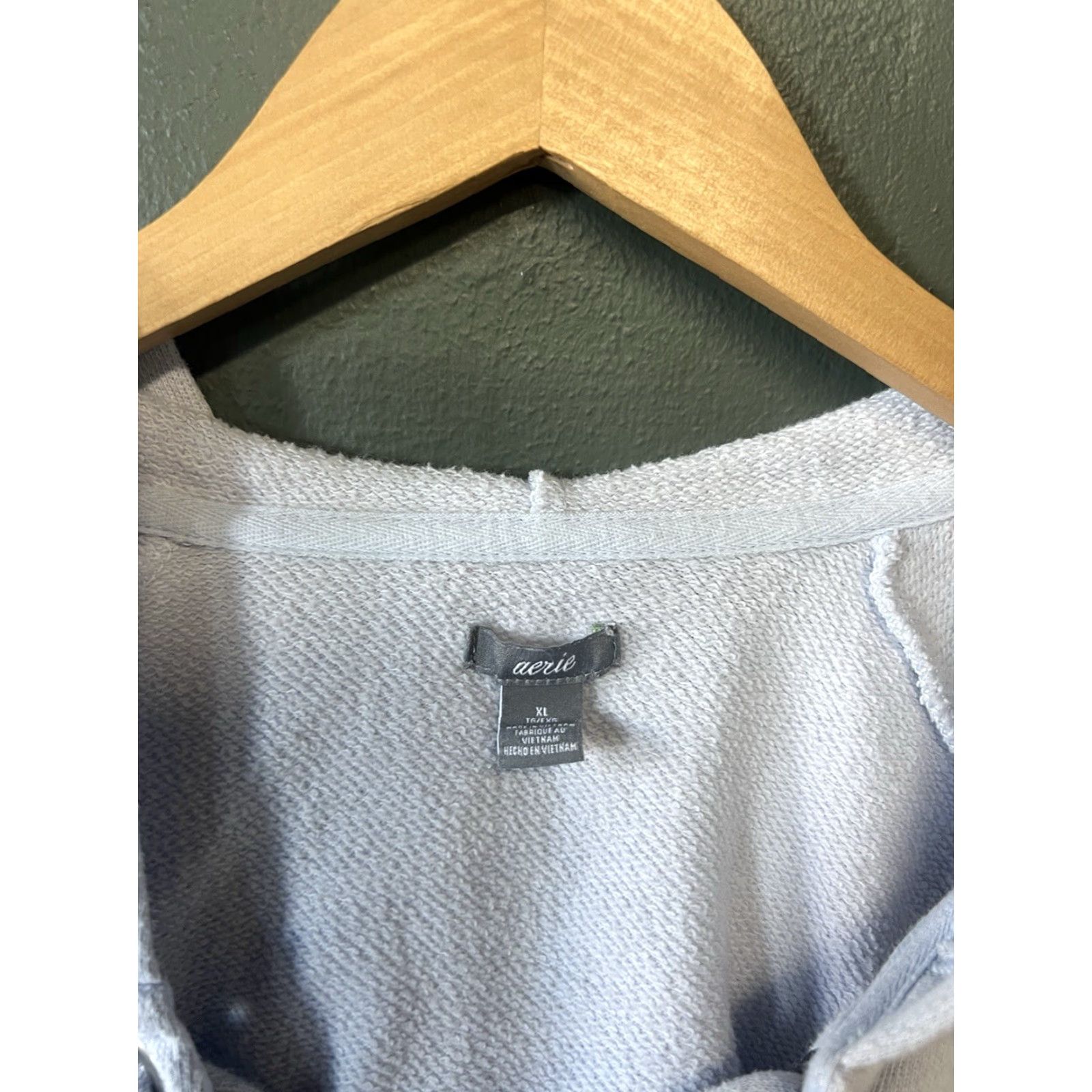 Vintage Aerie Womens Gray Oversized Pullover Hooded Sweatshirt XL Womens Pullover Hooded Sweatshirt Grey Gray Aerie Size XL / US 12-14 / IT 48-50 - 3 Thumbnail