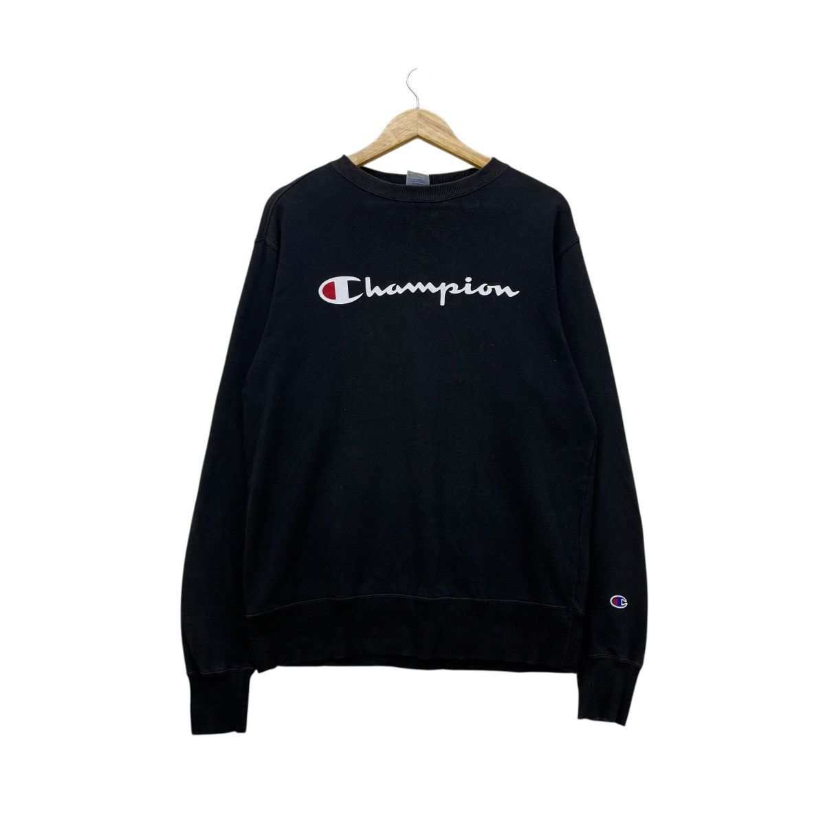 Champion 💥Vintage Champion Spellout Big Logo Crewneck Sweatshirt Size US M / EU 48-50 / 2 - 1 Thumbnail