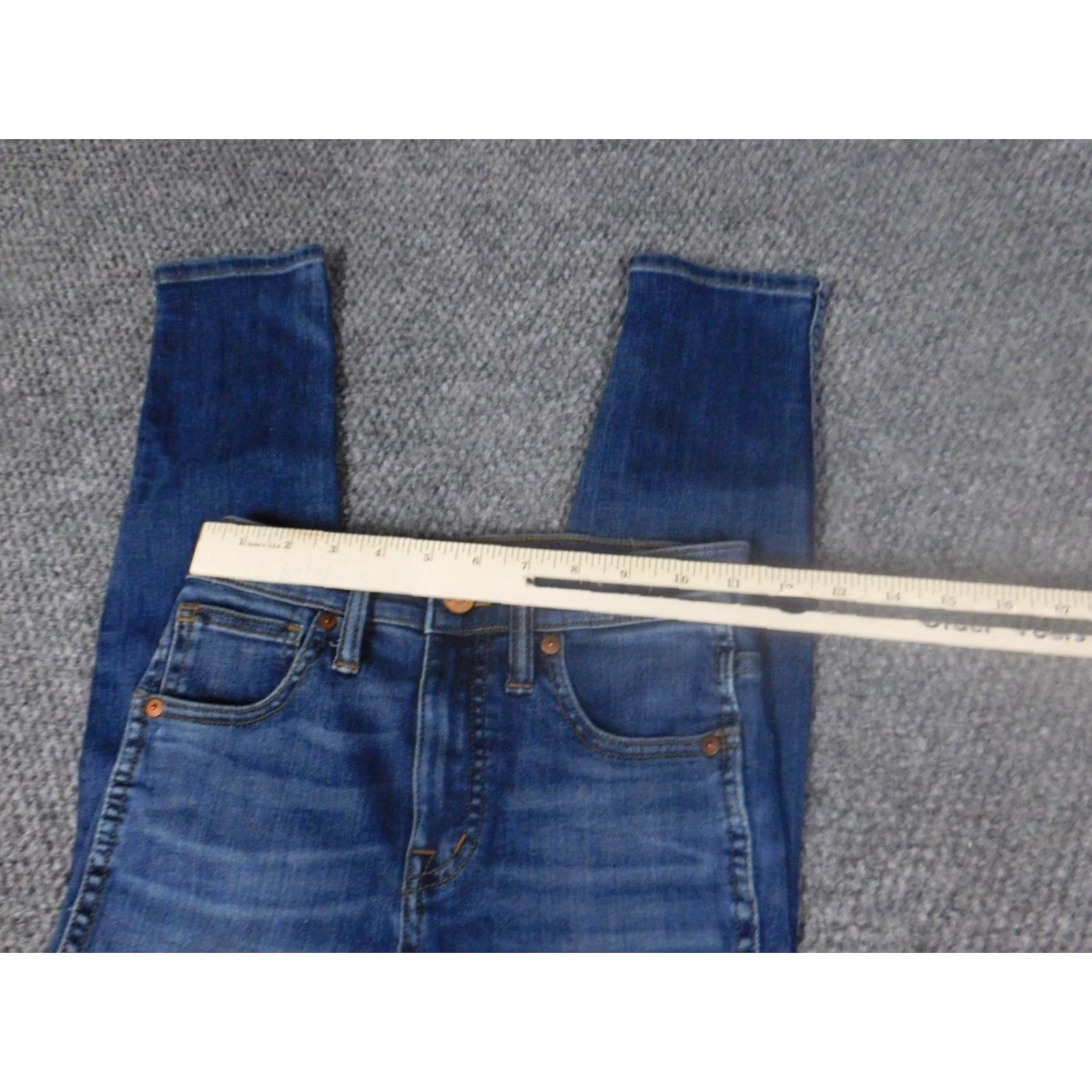 Madewell Madewell Jeans Womens Size 23 Blue High Rise Skinny Denim Slim Pockets Zipper Regular Size 40" / US 18 - 2 Thumbnail