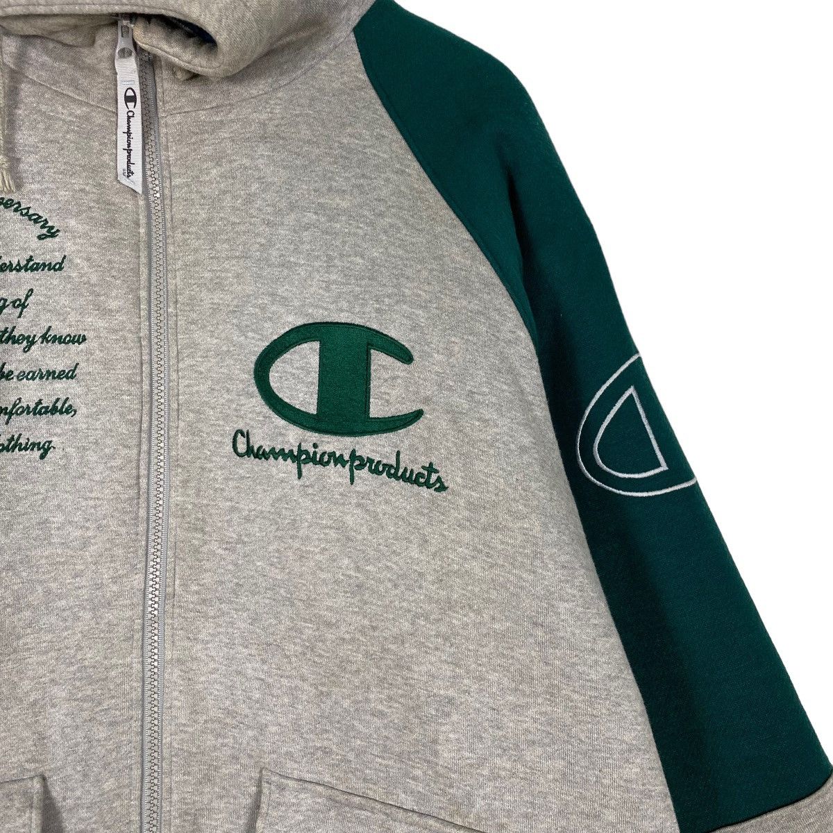 Champion × Japanese Brand Champion big logo zipper hoodie Size US L / EU 52-54 / 3 - 6 Thumbnail