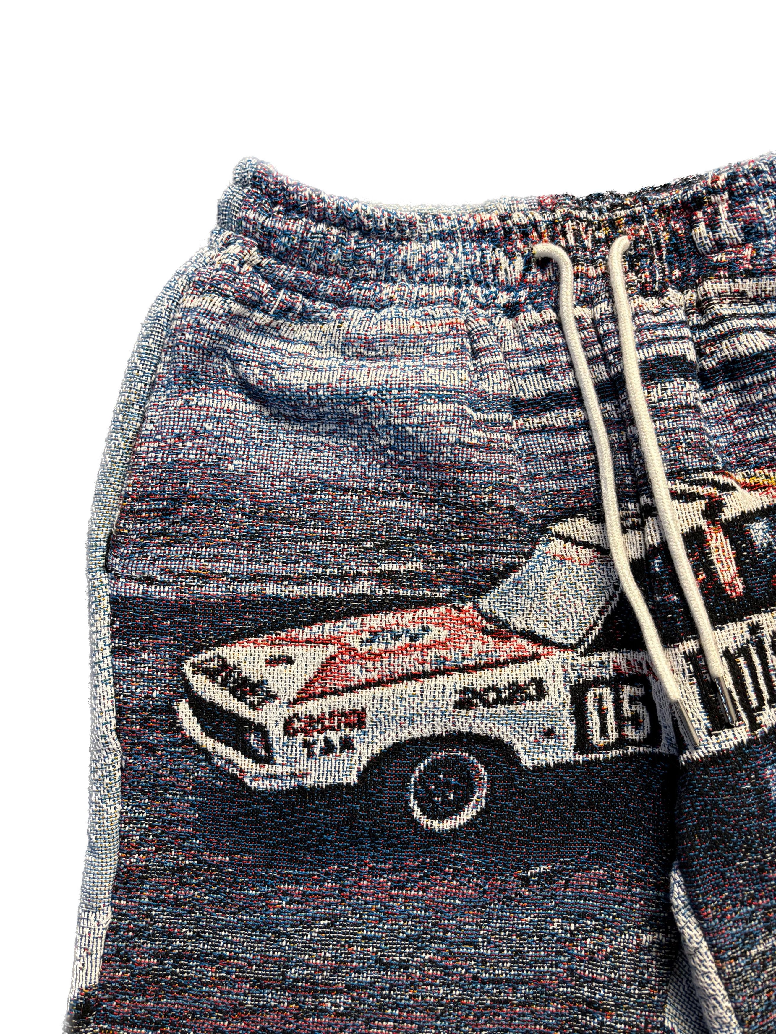 Formula 1 Episodes Drift Racing Jacquard Shorts Size US 32 / EU 48 - 2 Thumbnail