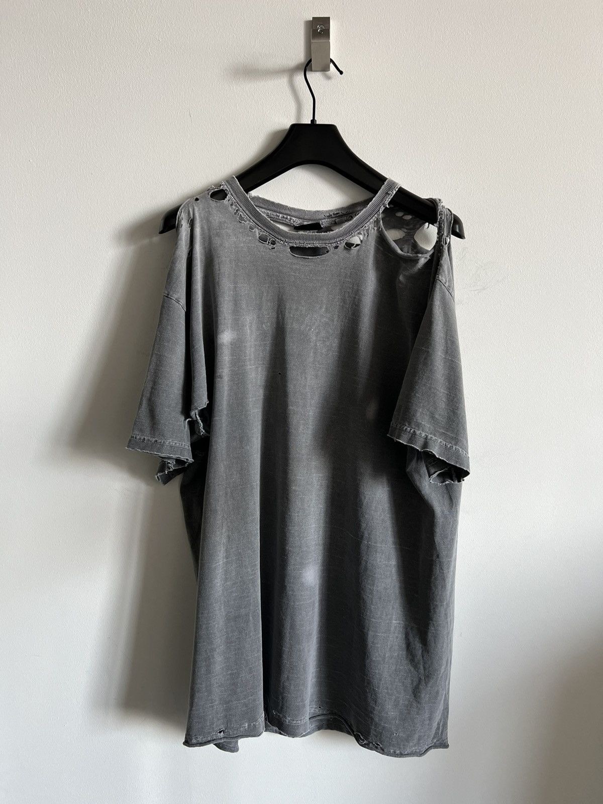Vintage Vintage Thrashed Destroyed Slate Grey Tee Size US XL / EU 56 / 4 - 8 Thumbnail