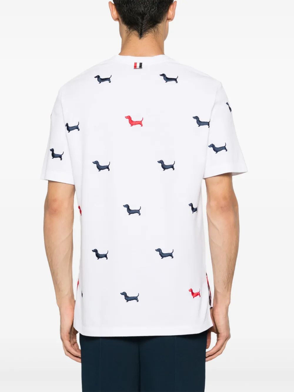Thom Browne o1h1sh10525 Classic Pique Hector Short Sleeve Tee in White Size US XL / EU 56 / 4 - 3 Thumbnail