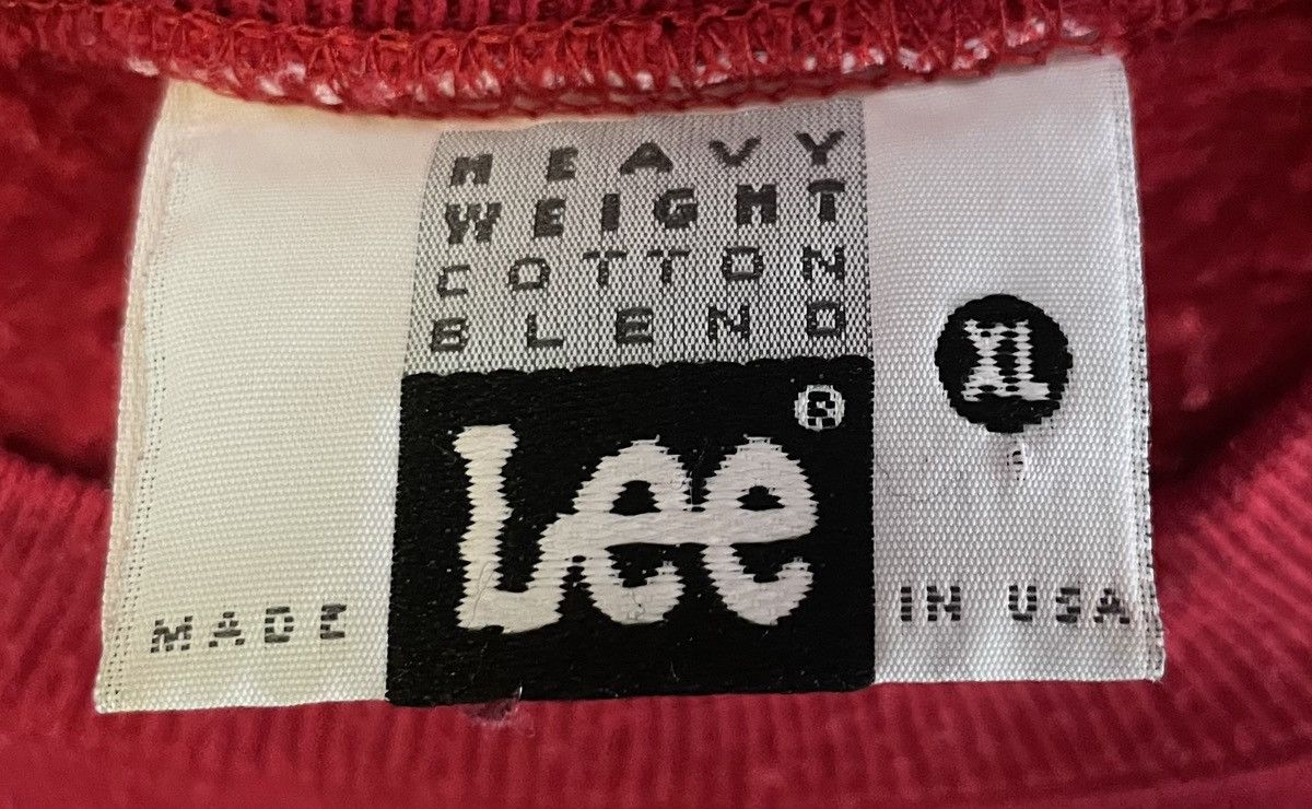 Lee Vintage Lee Heavyweight Sweatshirt Mens XL Red Cotton Blend Size US XL / EU 56 / 4 - 5 Thumbnail