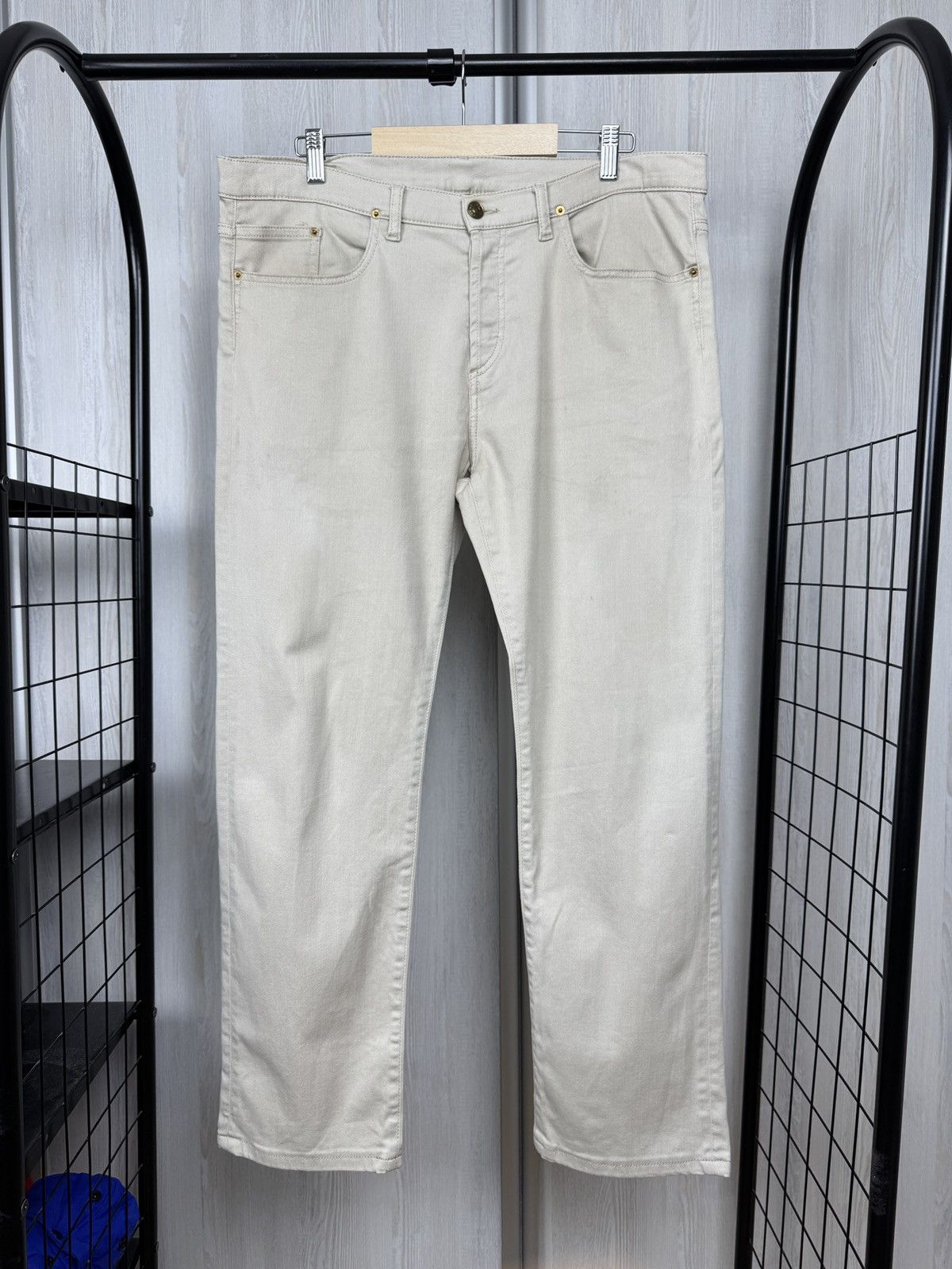 Kenzo Kenzo Paris small logo beige classic chino pants Size US 37 - 3 Thumbnail