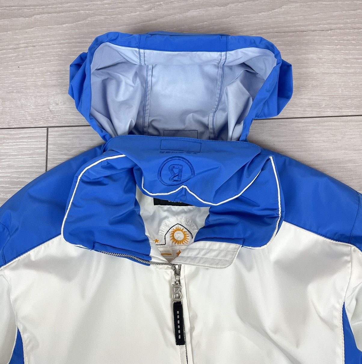 Bogner Bogner White Blue Nylon Ski Winter Puffer Jacket Womens Size XS / US 0-2 / IT 36-38 - 10 Thumbnail