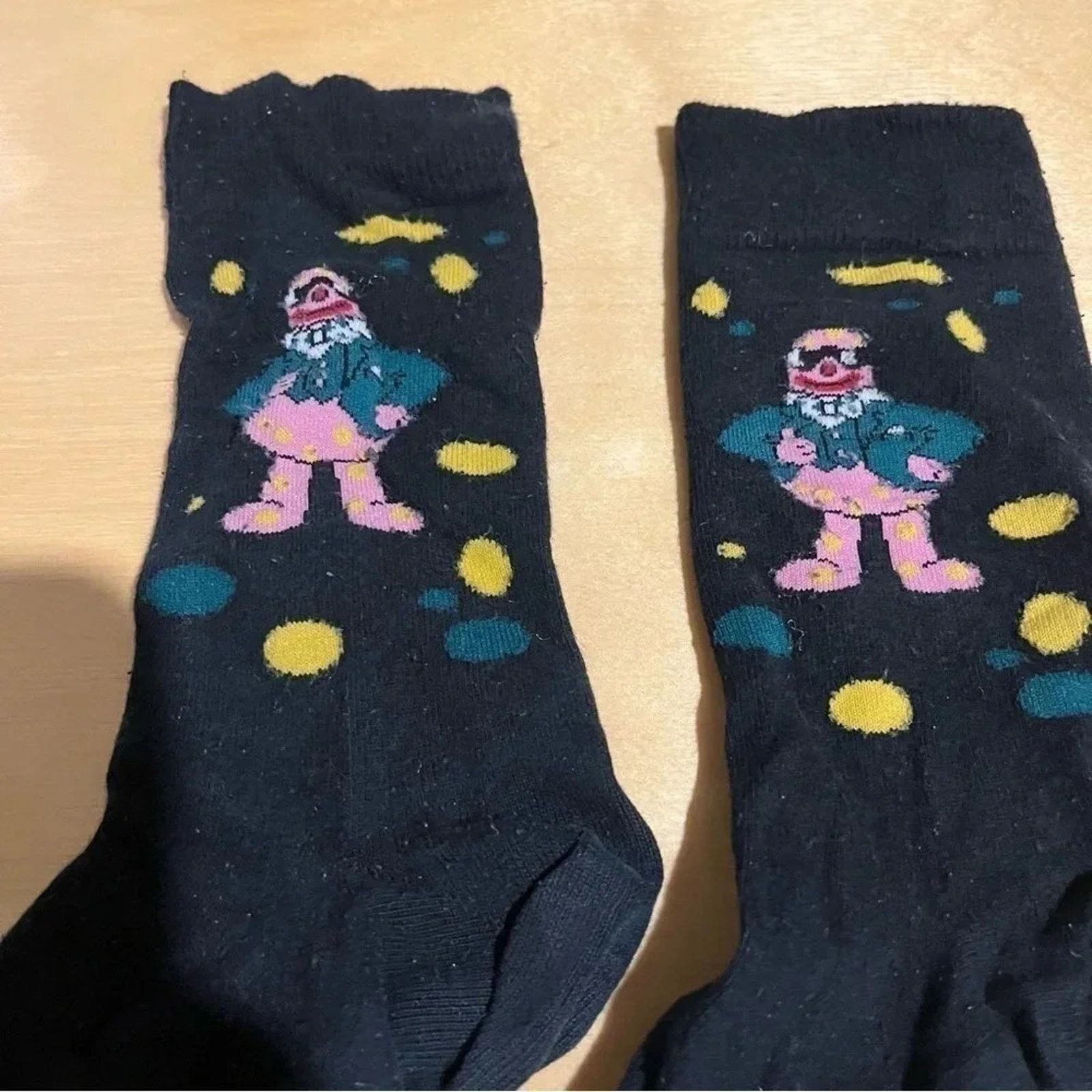 Other Mr. Blobby 1992 Black Socks Mens One Size Size 26 - 2 Thumbnail