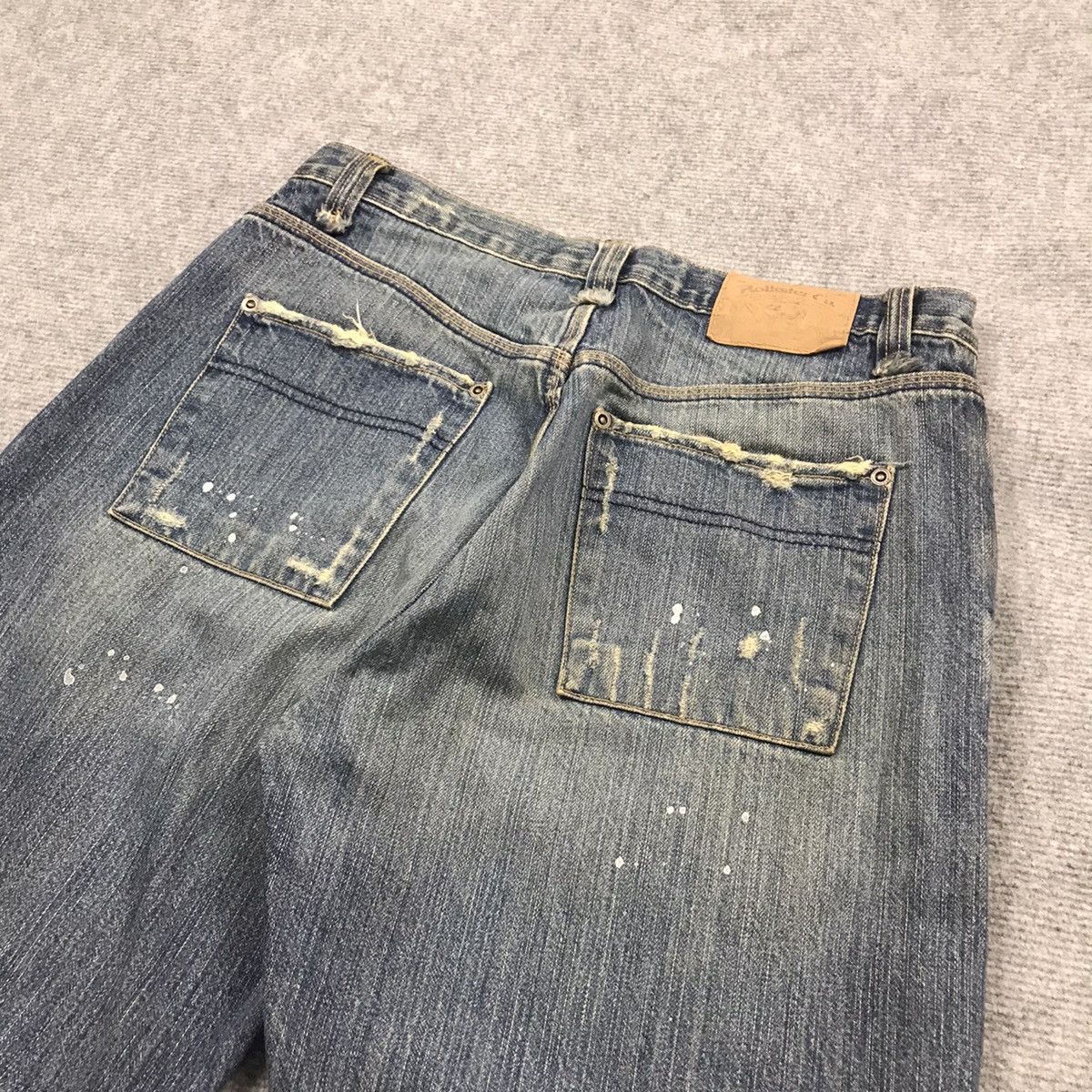 Other BAGGY RARE💀HOLLISTER DISTRESSED DENIM PANTS Size US 30 / EU 46 - 14 Thumbnail