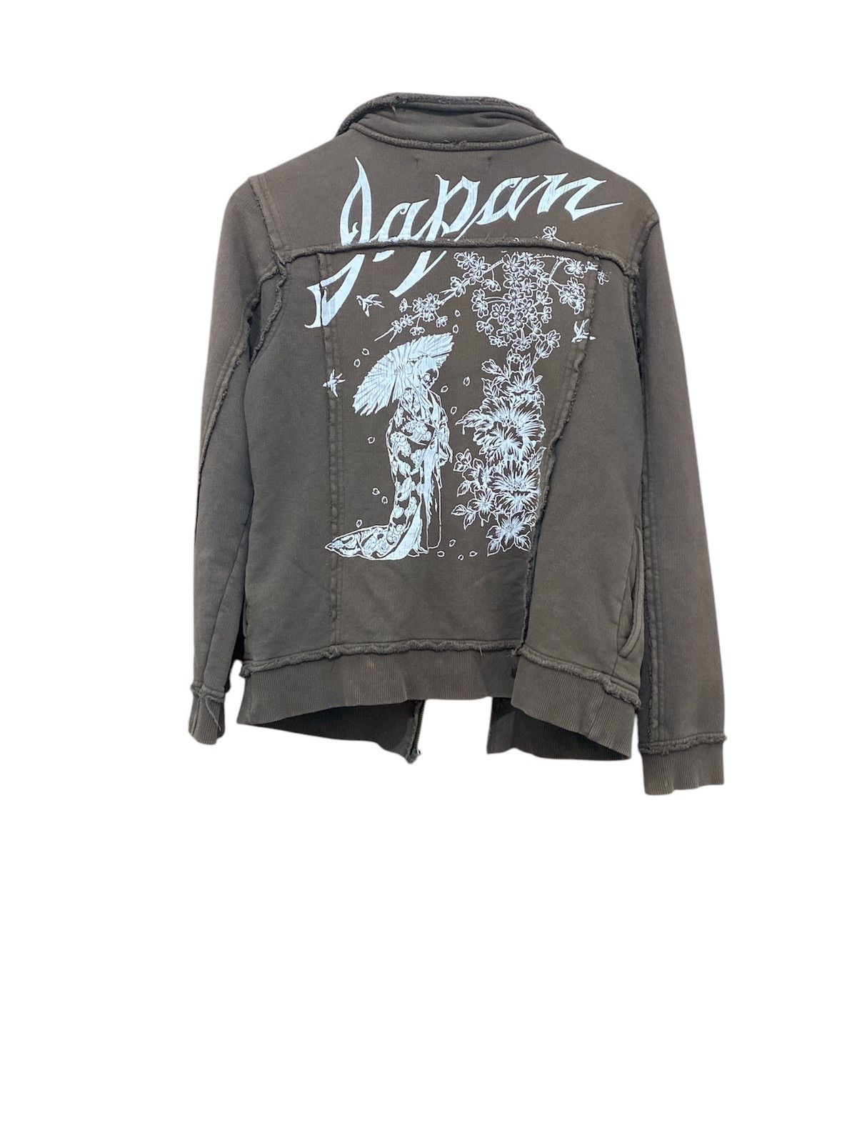 Japanese Brand × Le Grande Bleu (L.G.B.) × Seditionaries 🔥Algonquins Japan Sakura Distressed Design Sweatshirt Size M / US 6-8 / IT 42-44 - 2 Thumbnail