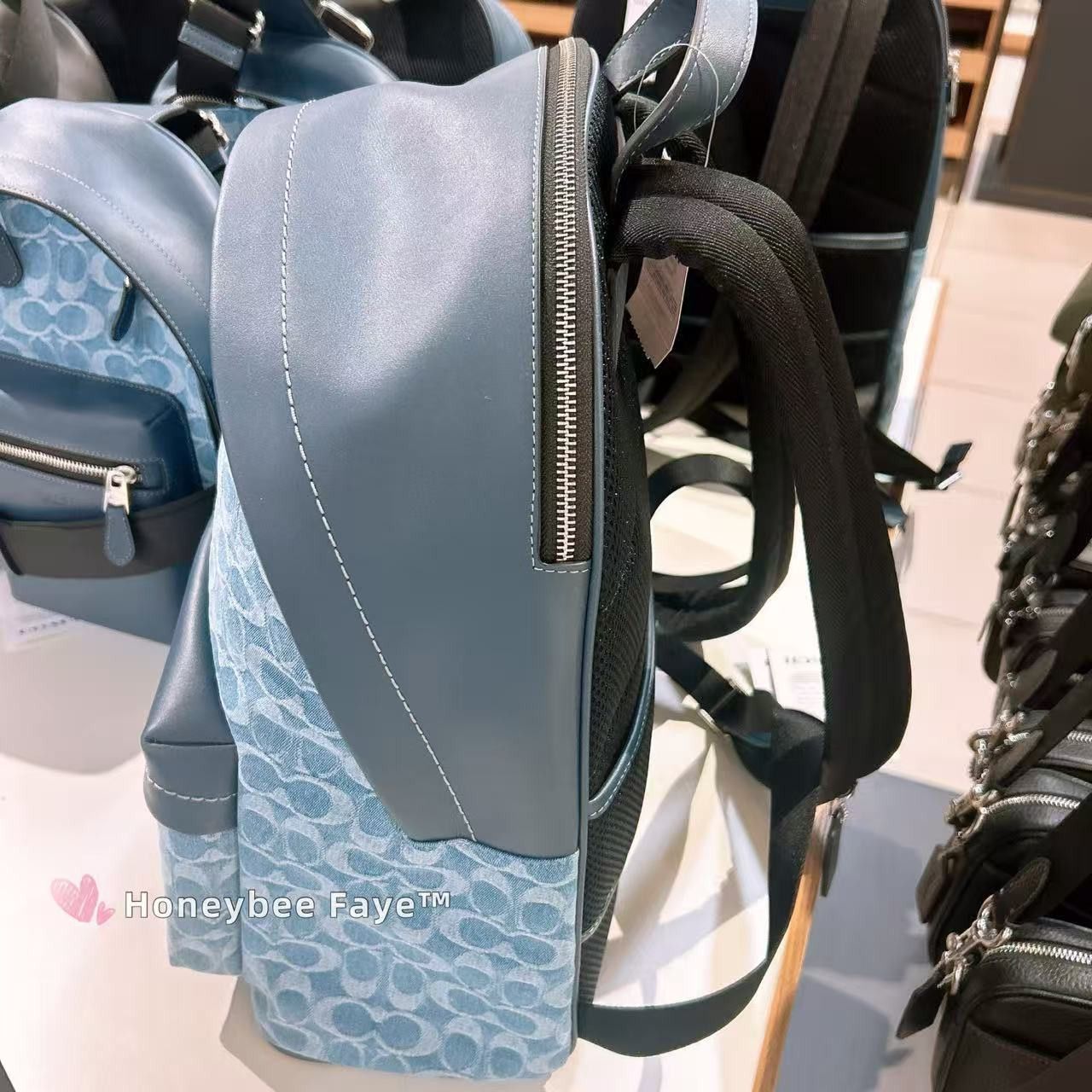Coach Taylor Backpack In Signature Denim CDF23 Size ONE SIZE - 5 Thumbnail