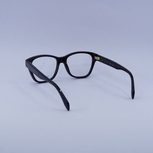 Alexander McQueen Alexander McQueen AM0306O 001 Eyeglasses Black 52mm Square Size ONE SIZE - 6 Thumbnail
