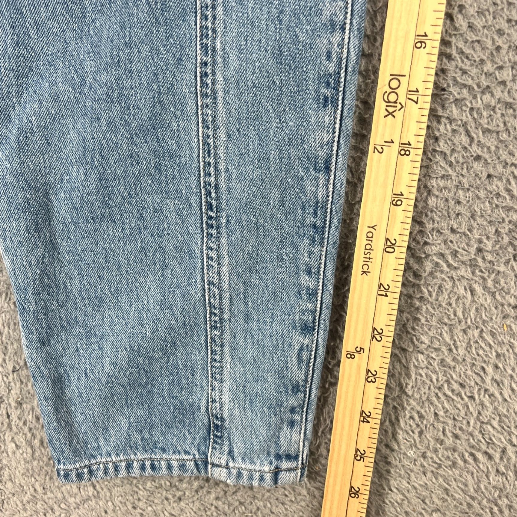 Citizens Of Humanity Citizens of Humanity Jumpsuit One-Piece Denim L Light washed Blue Cotton 100% Relaxed Tapered Pockets Long Sleeve Button Cuffed Elastic Waist Size 36" / US 14 / IT 50 - 5 Thumbnail
