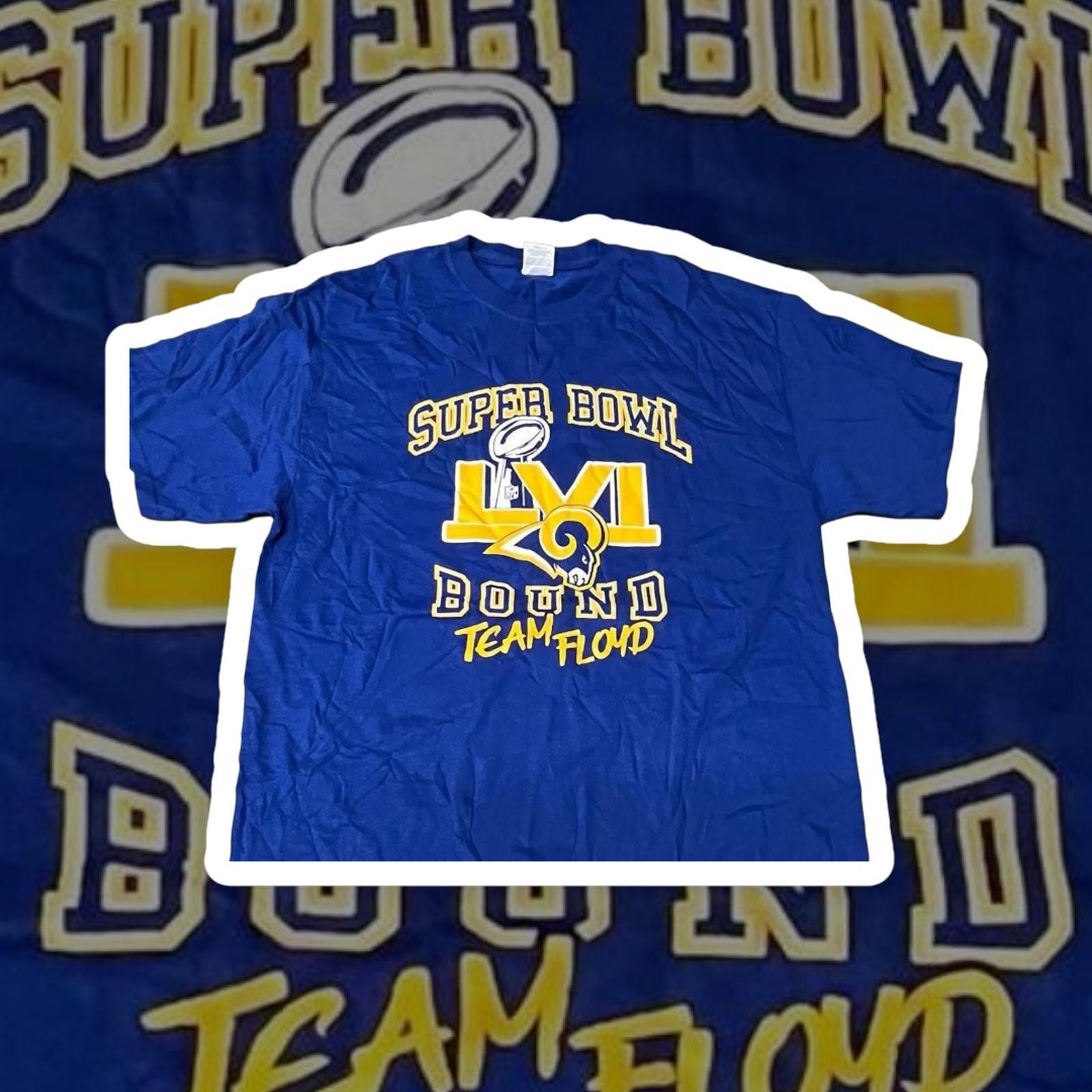Designer Super Bowl LVI Bound Team Floyd T-Shirt - Blue Size US L / EU 52-54 / 3 - 1 Thumbnail