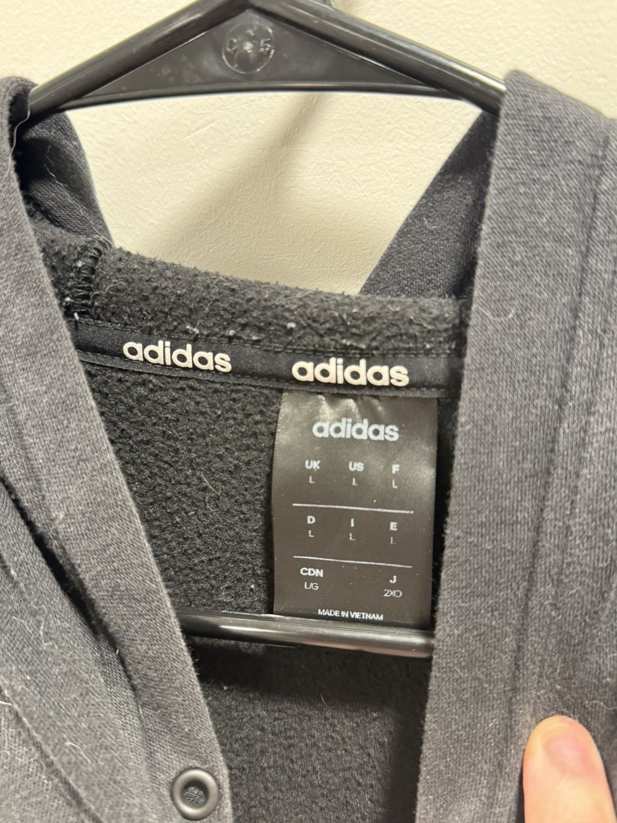 Adidas Men’s Adidas Vintage Classic 3-Stripe Hoodie Size US L / EU 52-54 / 3 - 2 Thumbnail