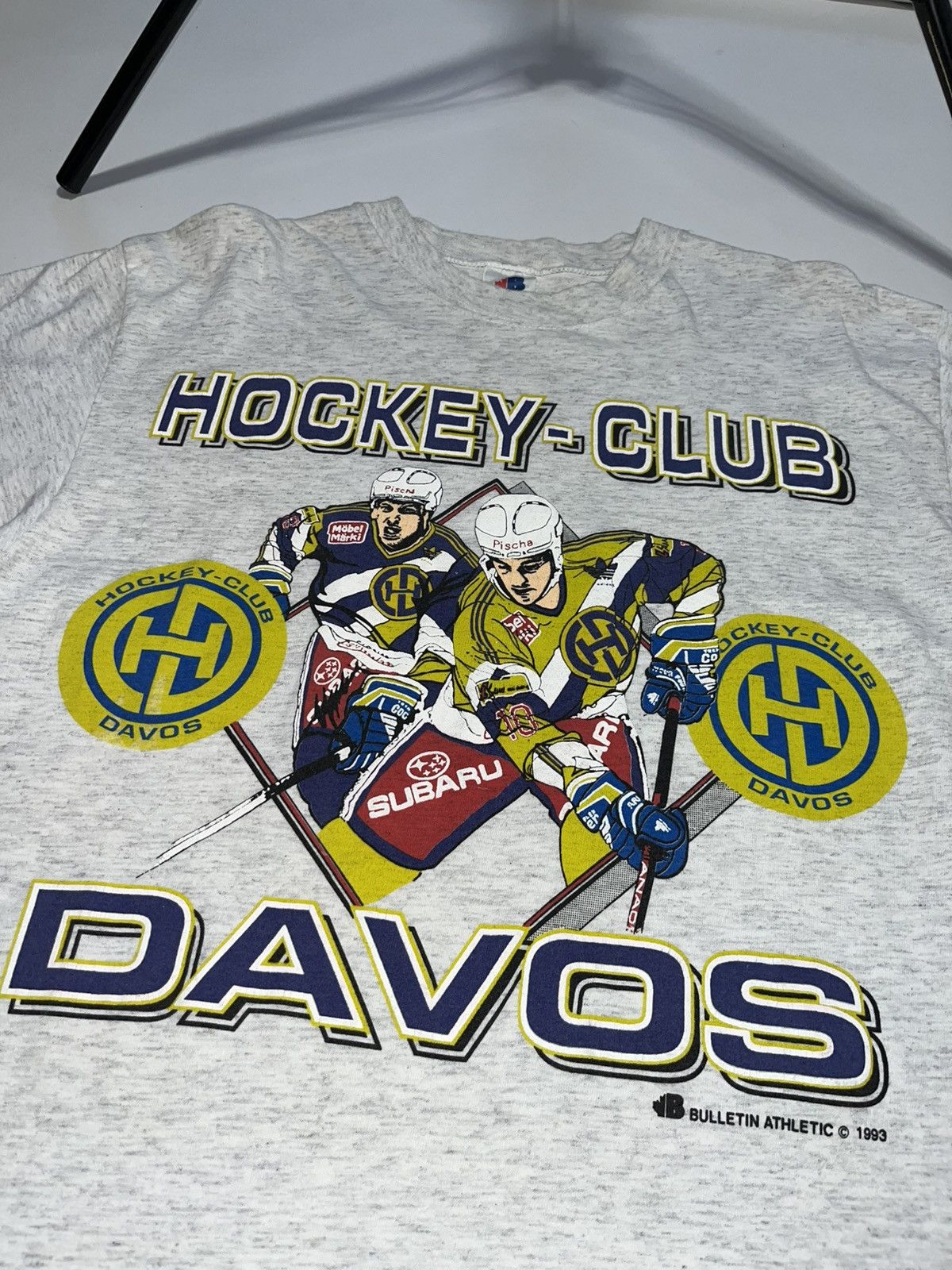 NHL Vintage 1993 Davos Hockey Club T-shirt Size US M / EU 48-50 / 2 - 6 Thumbnail