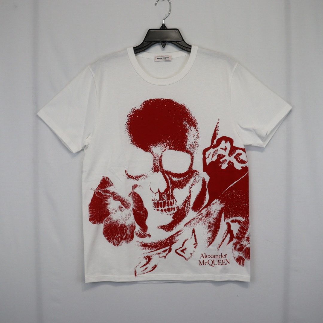 Alexander McQueen o1rshd1 ***Defective / T-Shirt in White/Red Size US S / EU 44-46 / 1 - 2 Thumbnail