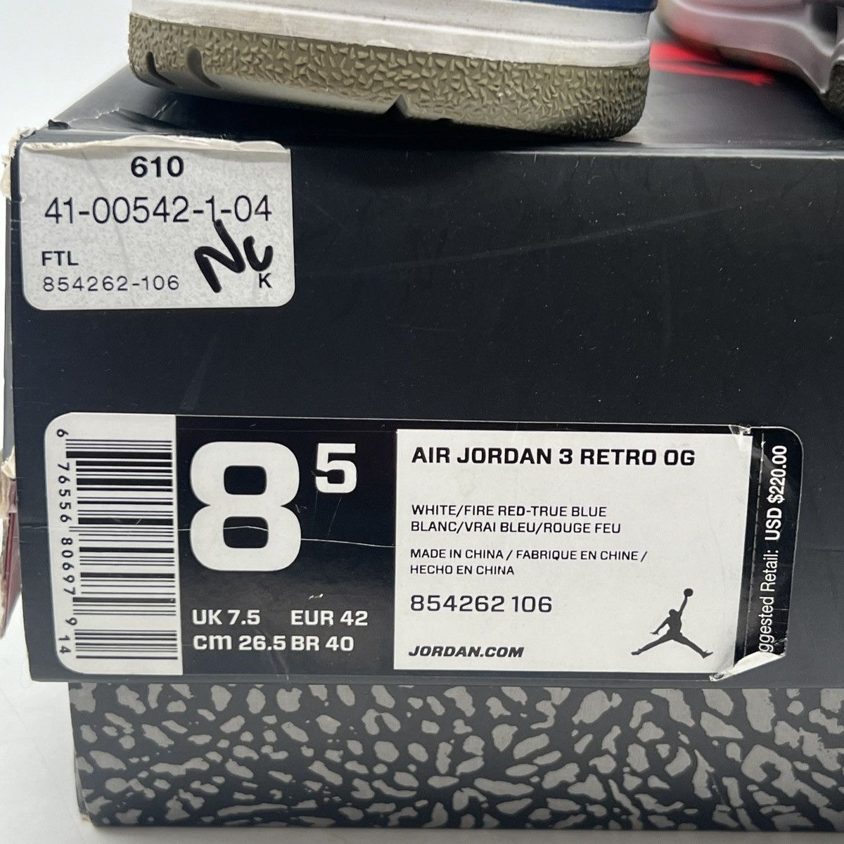 Jordan Brand Air Jordan 3 true blue Size US 8.5 / EU 41-42 - 6 Thumbnail