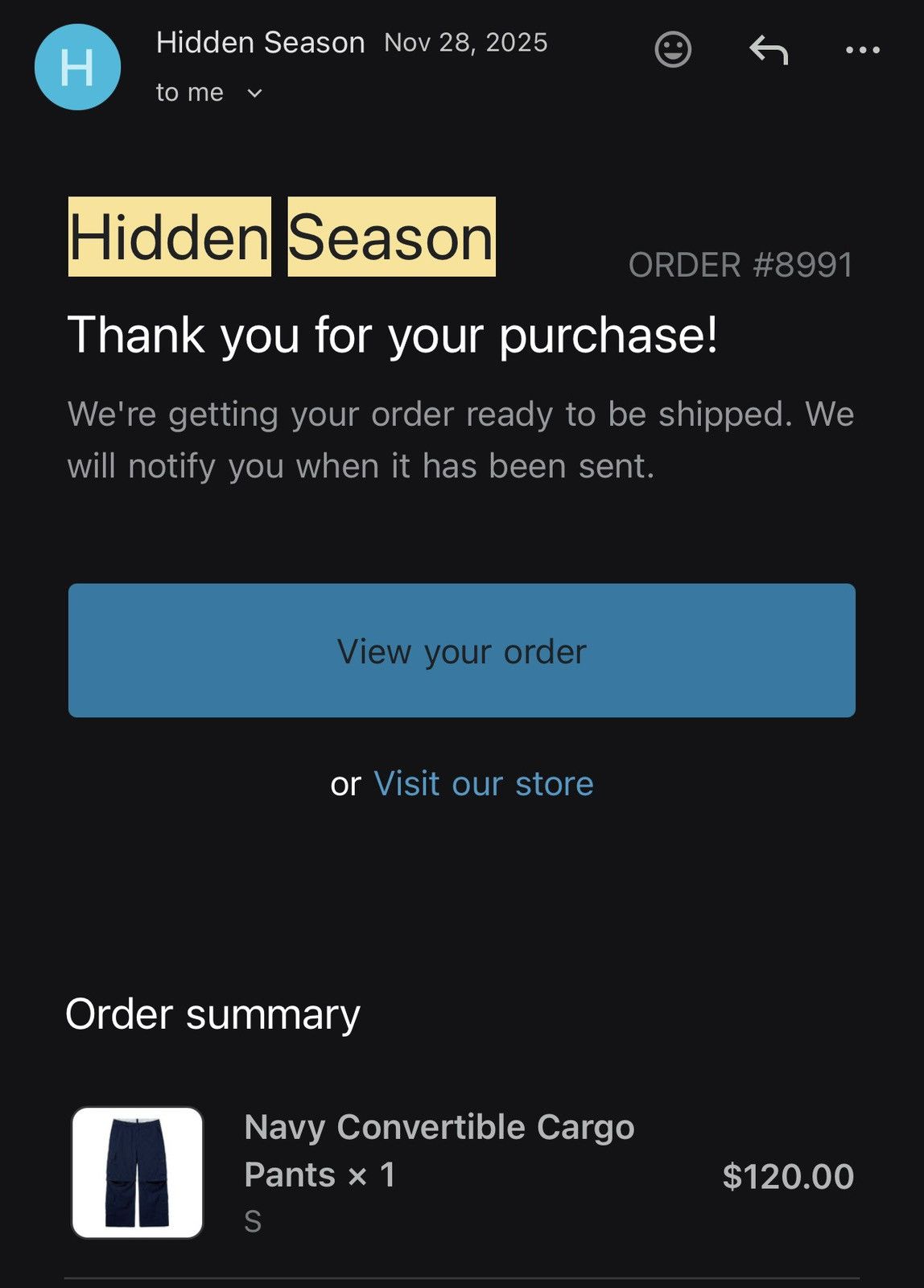 Other Hidden Season convertible navy cargo pants Size US 30 / EU 46 - 6 Thumbnail