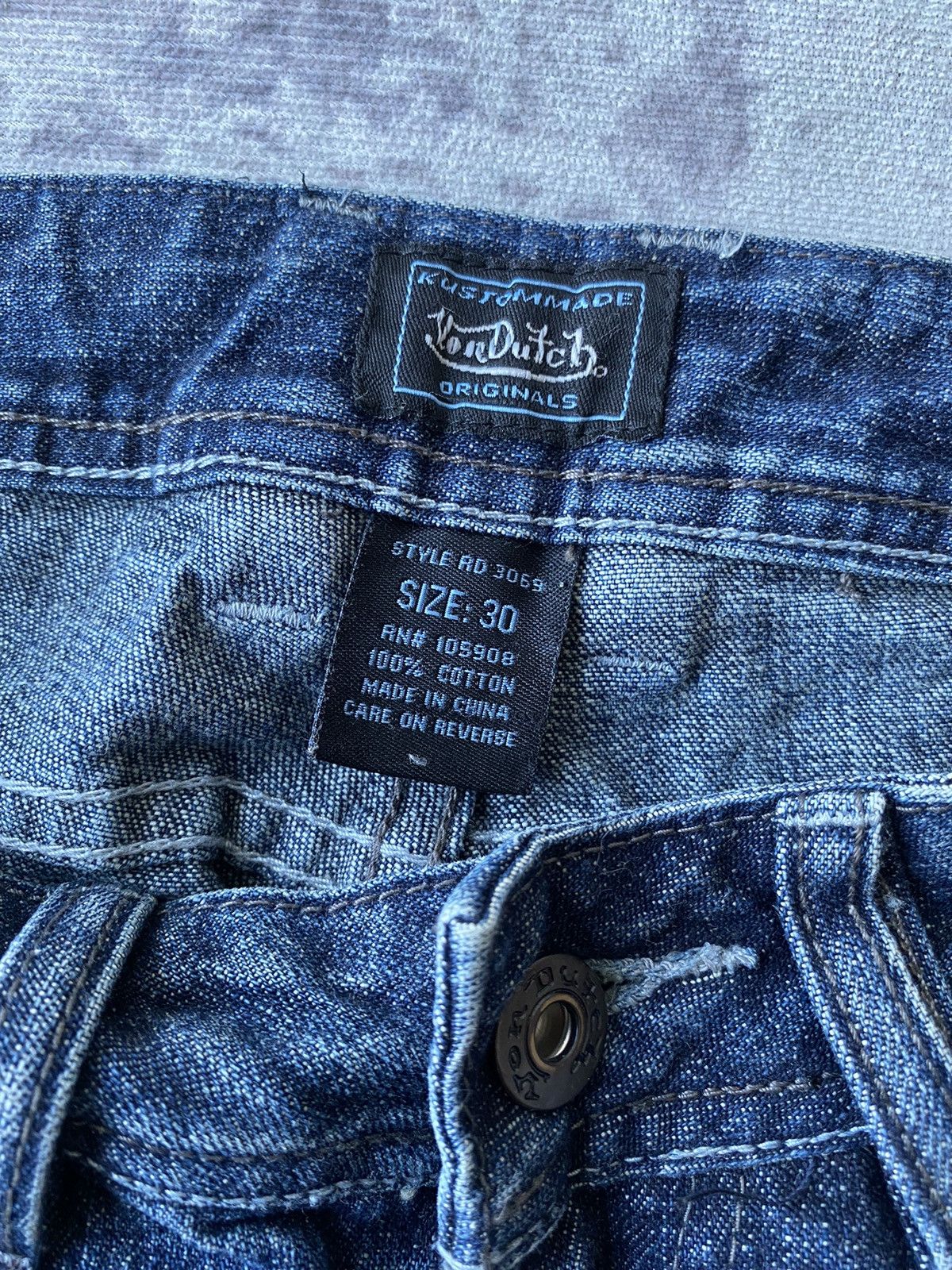 Japanese Brand × Vintage × Von Dutch Vintage Von Dutch Distressed Jeans Size US 28 / EU 44 - 13 Thumbnail