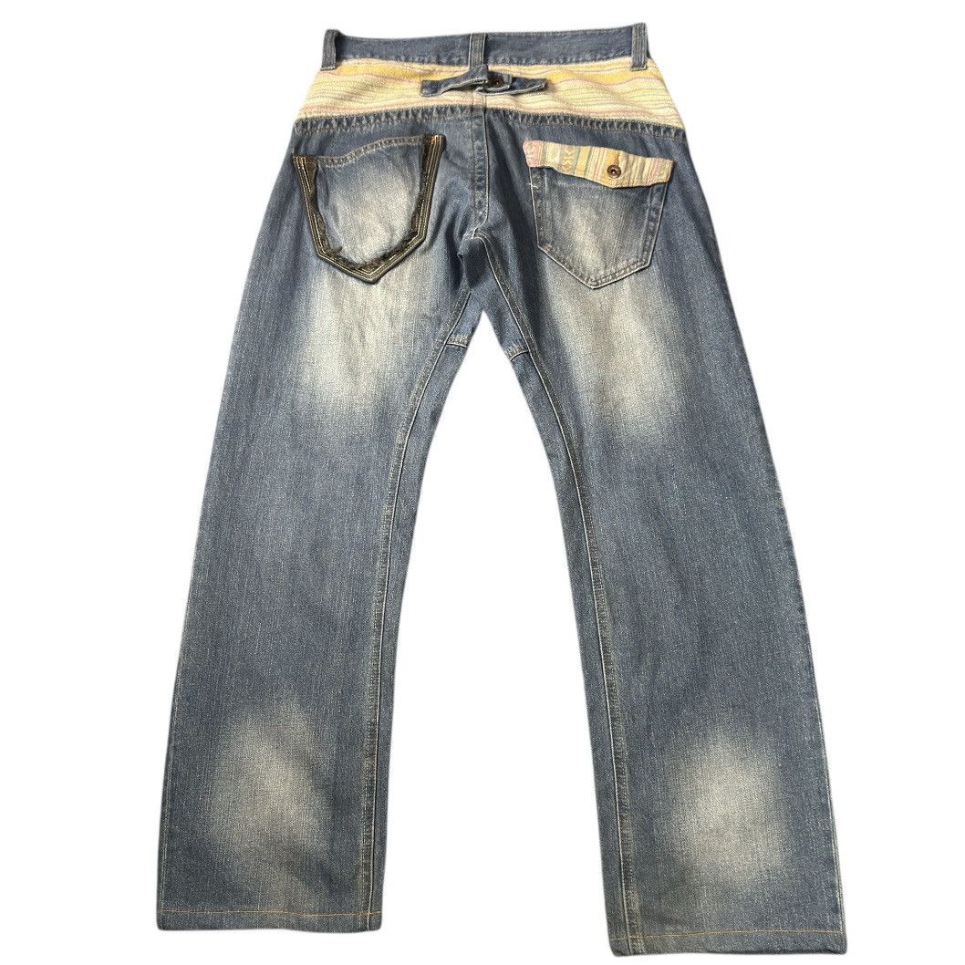 Seditionaries 🔥🔥 Y2K Baggy Flared Tweet Browny United Work Jeans Size US 33 - 3 Thumbnail
