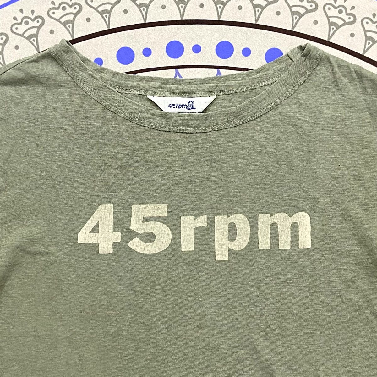 45rpm × Japanese Brand × Vintage Vintage 90s 45rpm Spellout 3/4 Sleeve Size US S / EU 44-46 / 1 - 2 Thumbnail