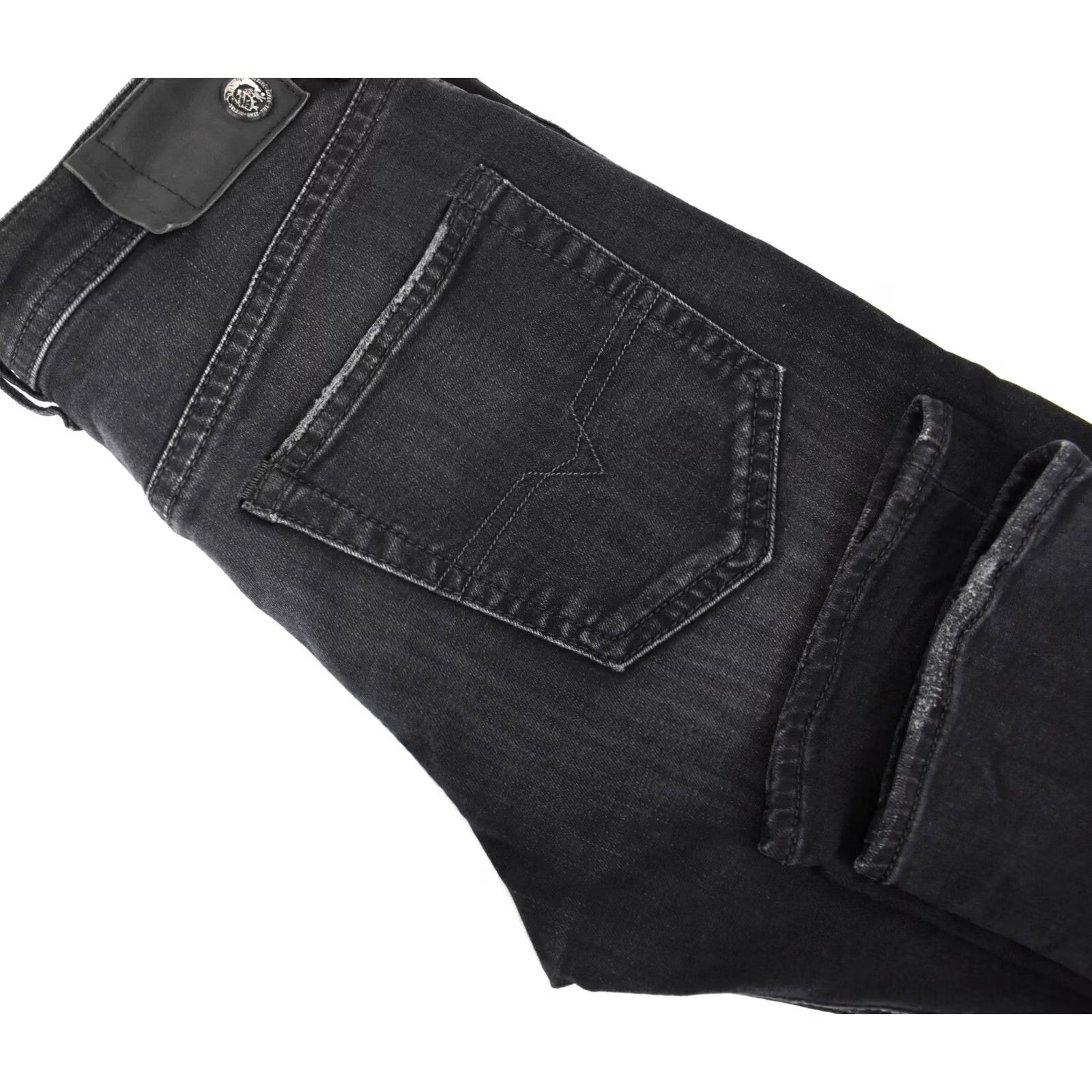 Diesel DIESEL Buster Regular Slim-Tapered Stretch 0609T Jeans Men W28/L32 Grey Size US 28 / EU 44 - 4 Thumbnail