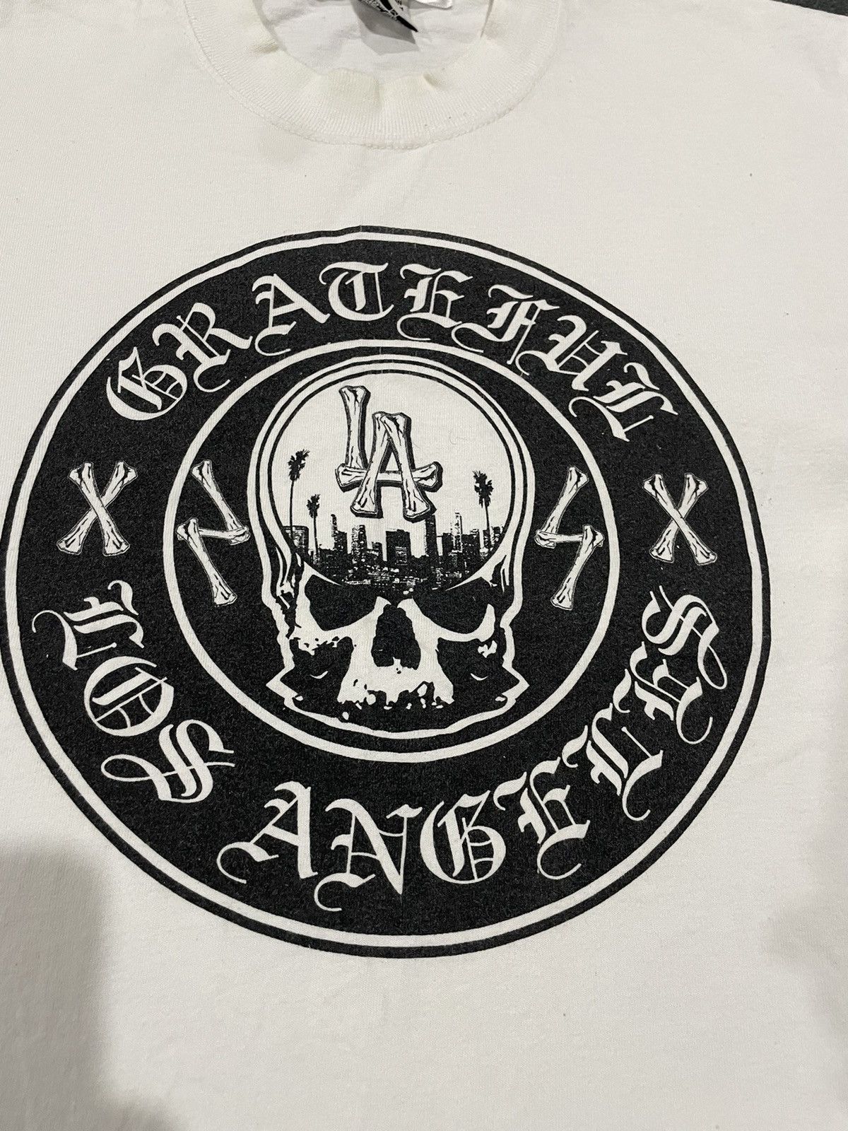 Los Angeles Apparel LDS Grateful Los Angeles Skull Distressed Tee Size US M / EU 48-50 / 2 - 12 Thumbnail