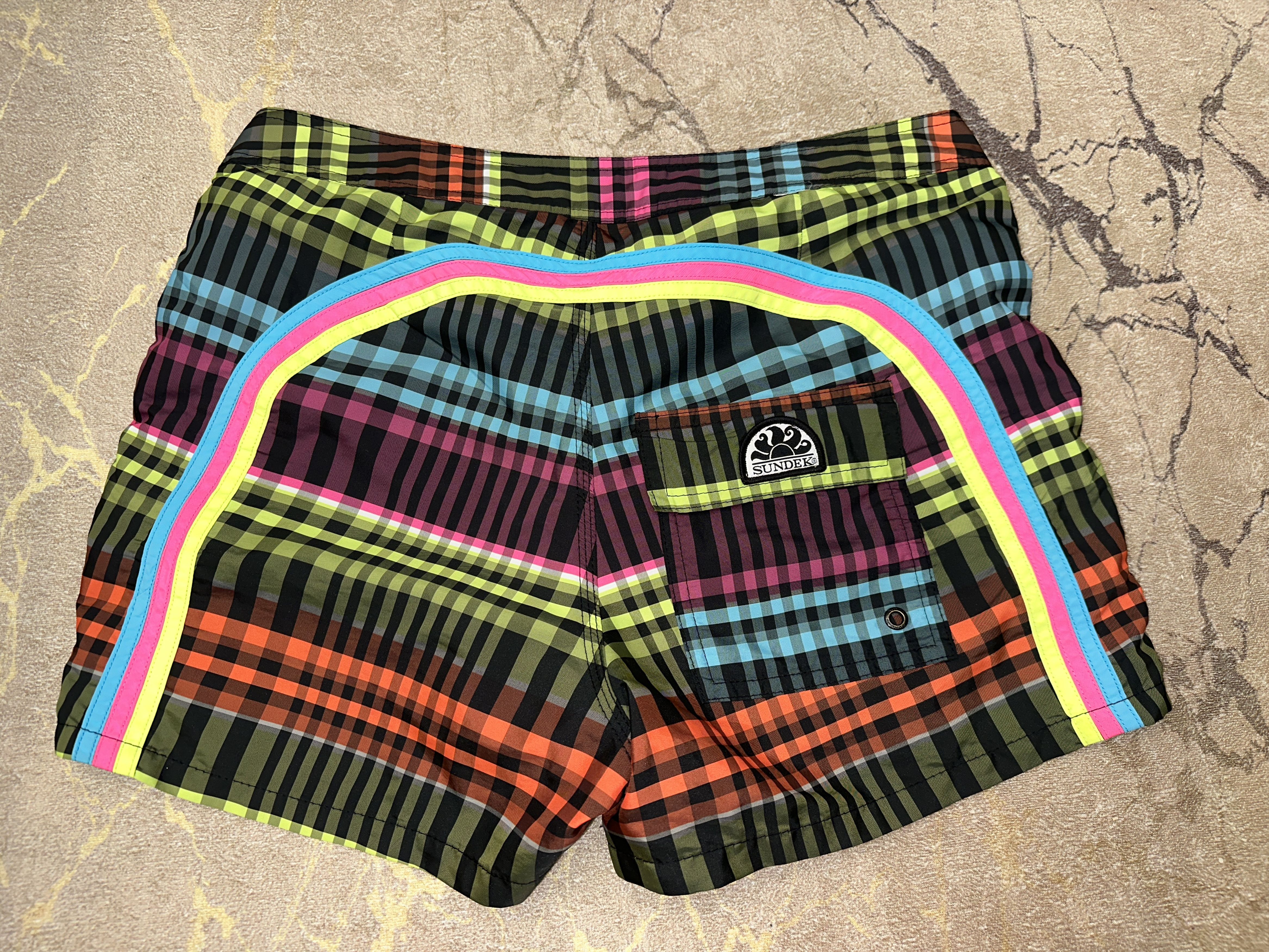 Sundek Tartan Sundek 32 Check Beach Shorts Trunks Bath Size 32 S M Size US 32 / EU 48 - 1 Thumbnail
