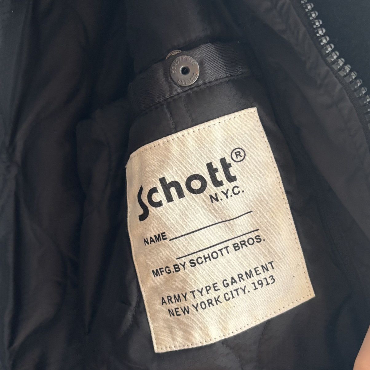 Schott Schott Cyclone 2 Peacoat Black MA-7 AER Military Wool Jacket Size US L / EU 52-54 / 3 - 6 Thumbnail