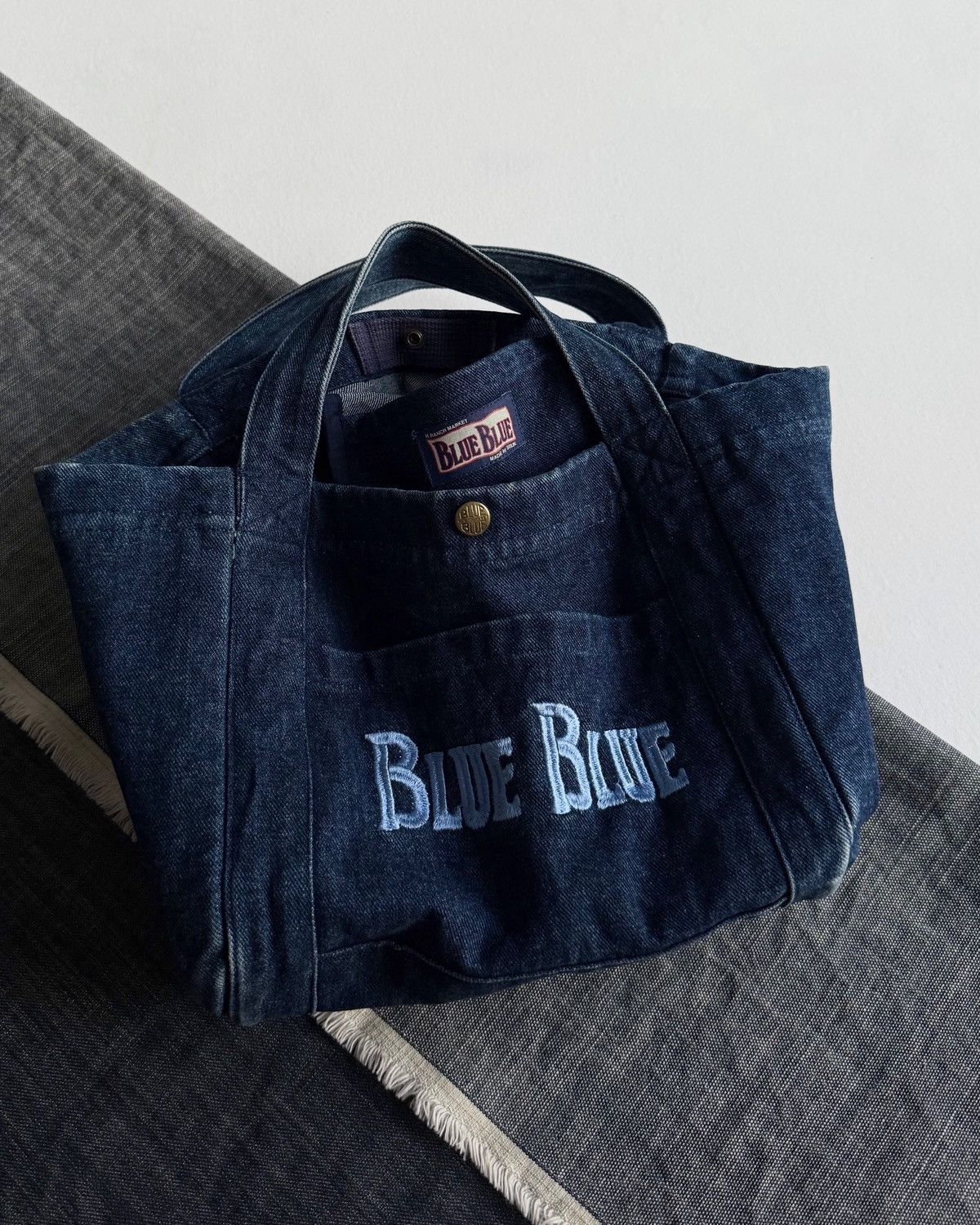 Blue Blue Japan BLUE BLUE ANCHOR DENIM TOTE BAG Size ONE SIZE - 2 Thumbnail
