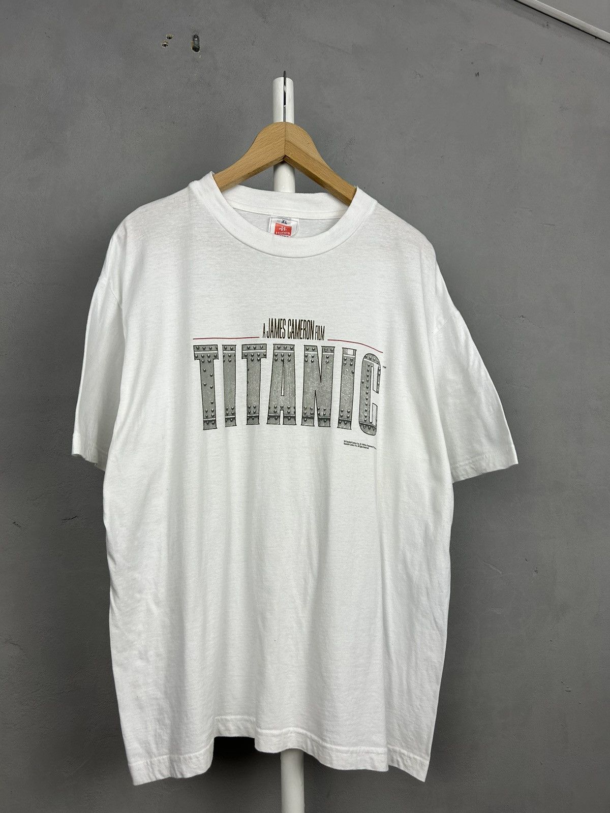 Vintage Vintage Titanic Movie T Shirt 1998 James Cameron Film Promo Size US XL / EU 56 / 4 - 2 Thumbnail