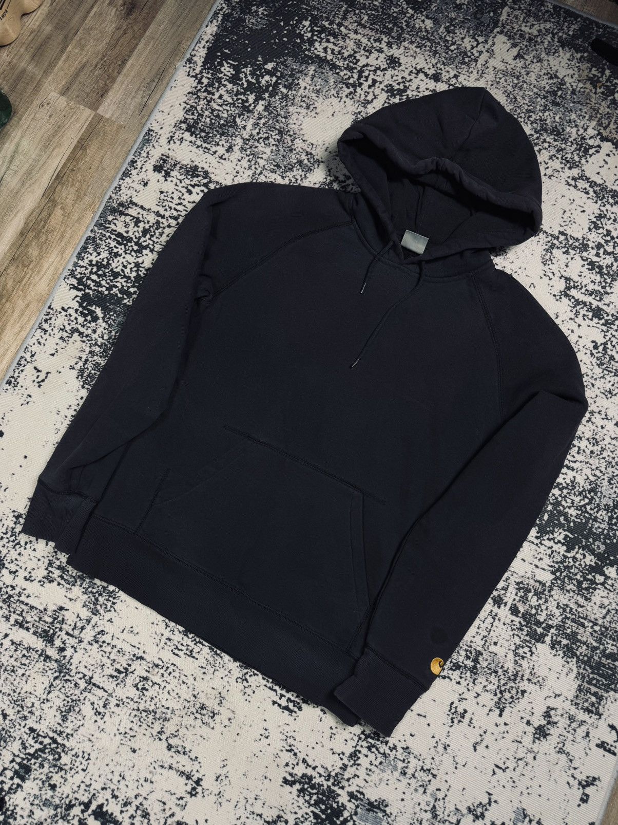 Carhartt Carhartt WIP Chase Hoodie Logo Sweatshirt Black S Size US S / EU 44-46 / 1 - 2 Thumbnail